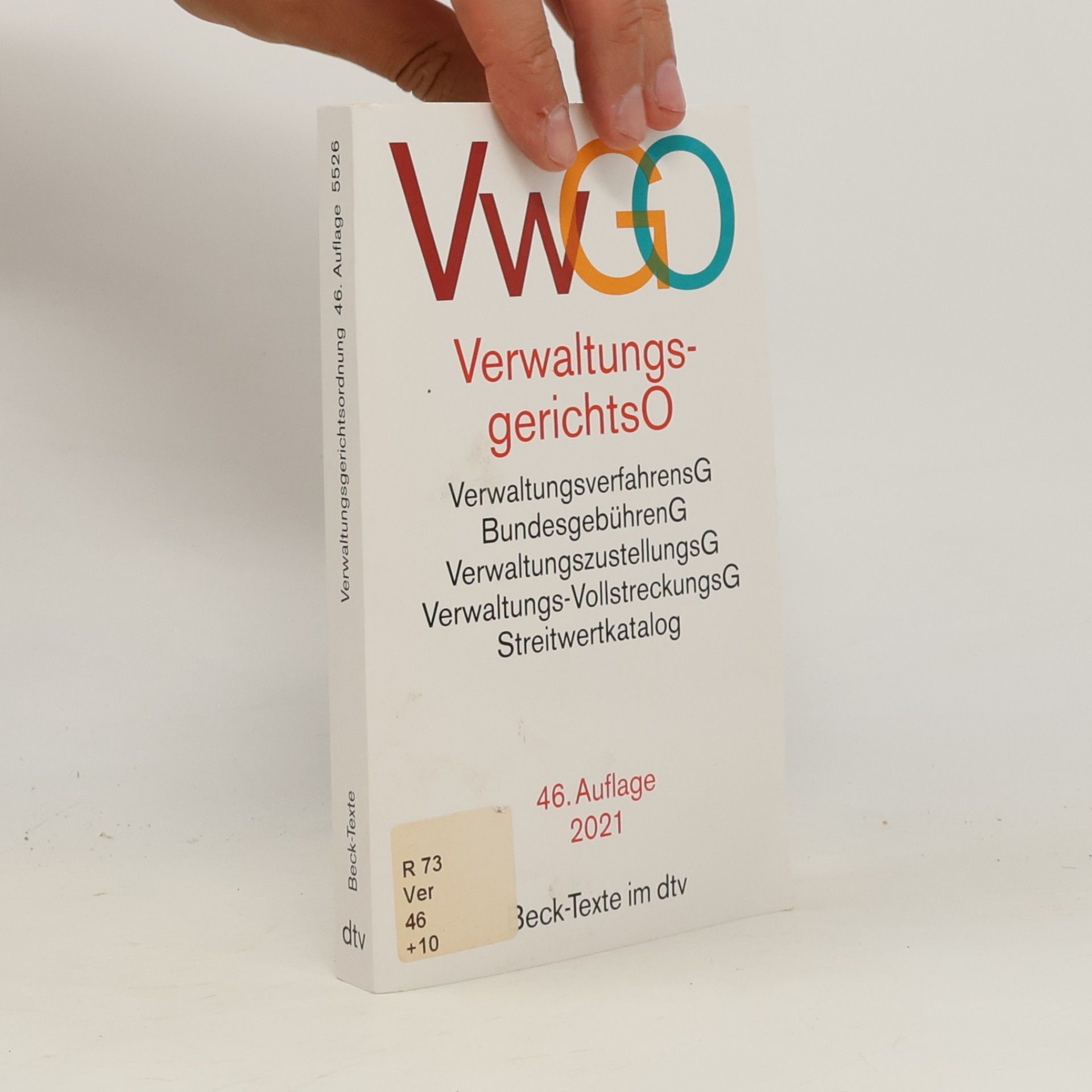 dtv Verlagsgesellschaft Verwaltungsgerichtsordnung, Verwaltungsverfahrensgesetz