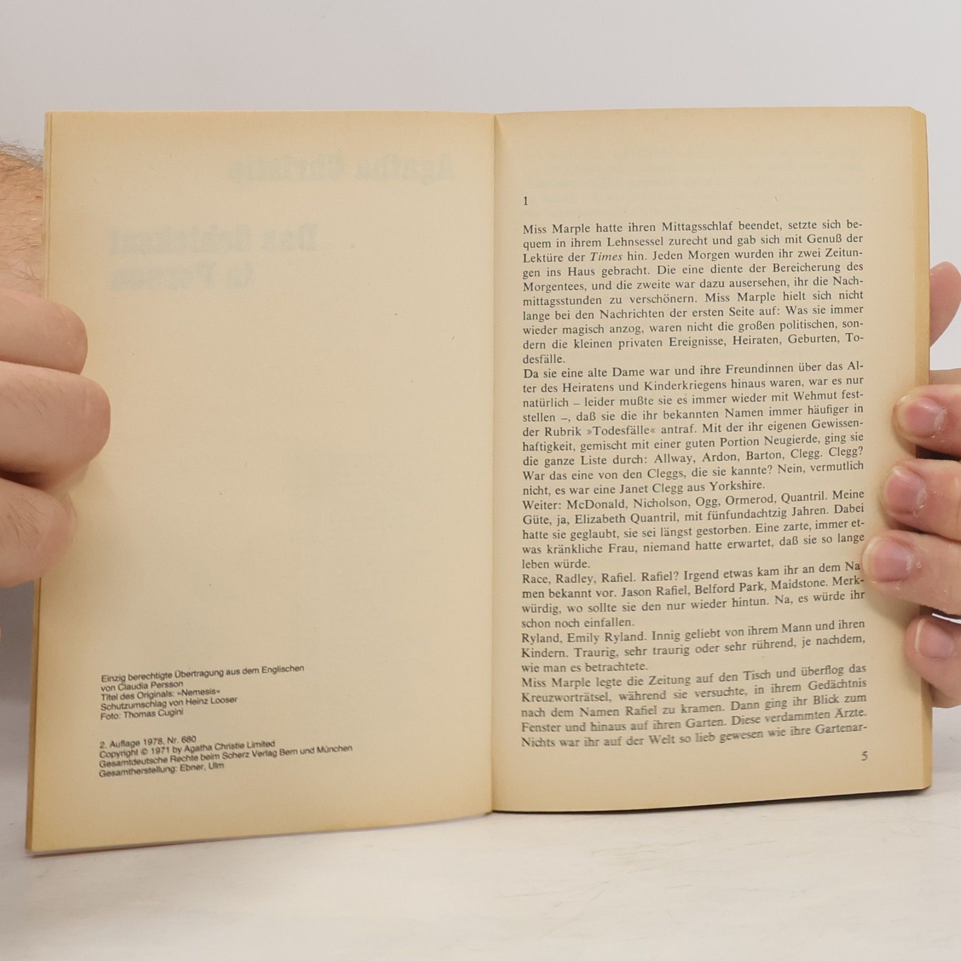 Agatha Christie Das Schicksal in Person