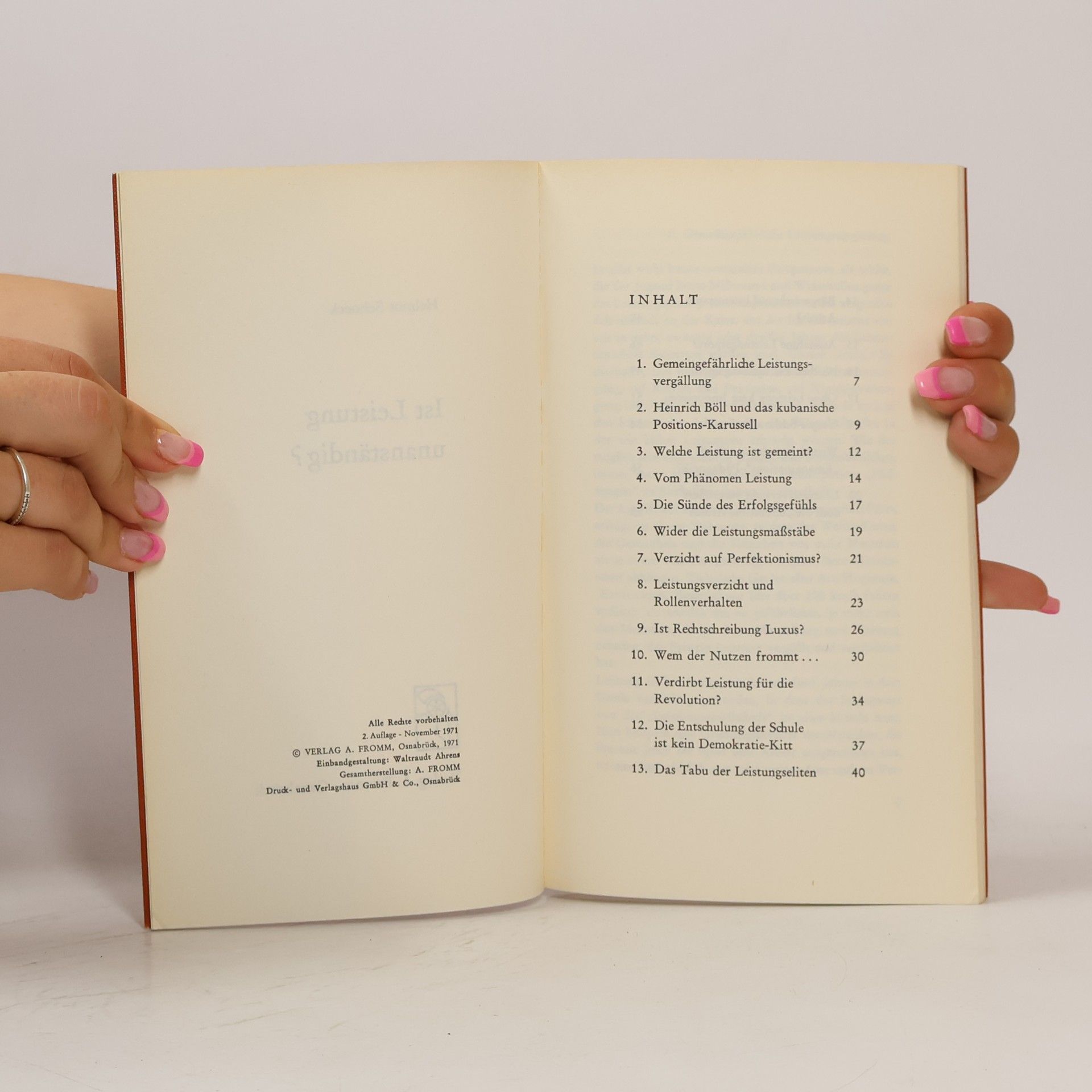 Helmut Schoeck Ist Leistung unanständig?