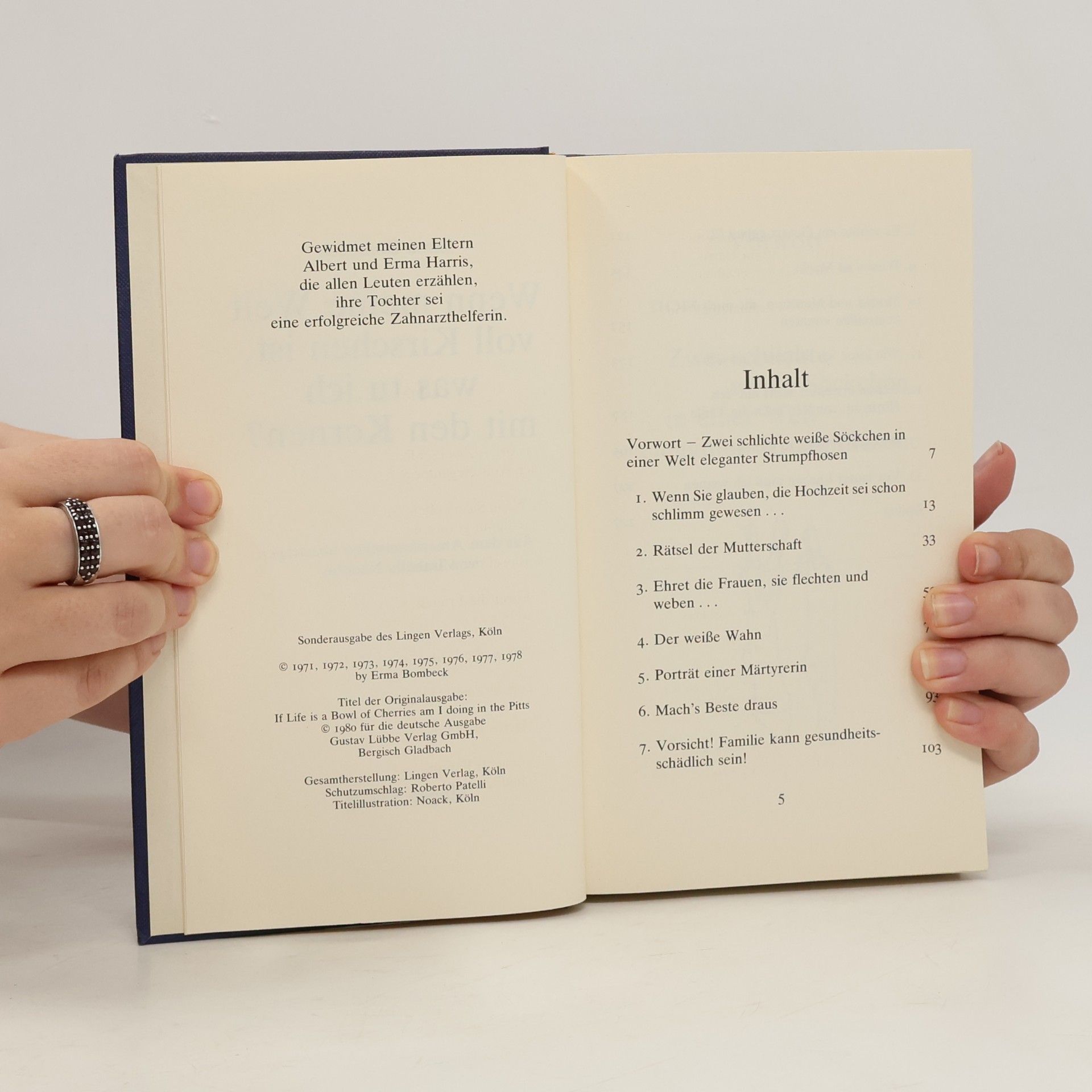 Erma Bombeck Wenn meine Welt voll Kirschen ist, was tu ich mit den Kernen?
