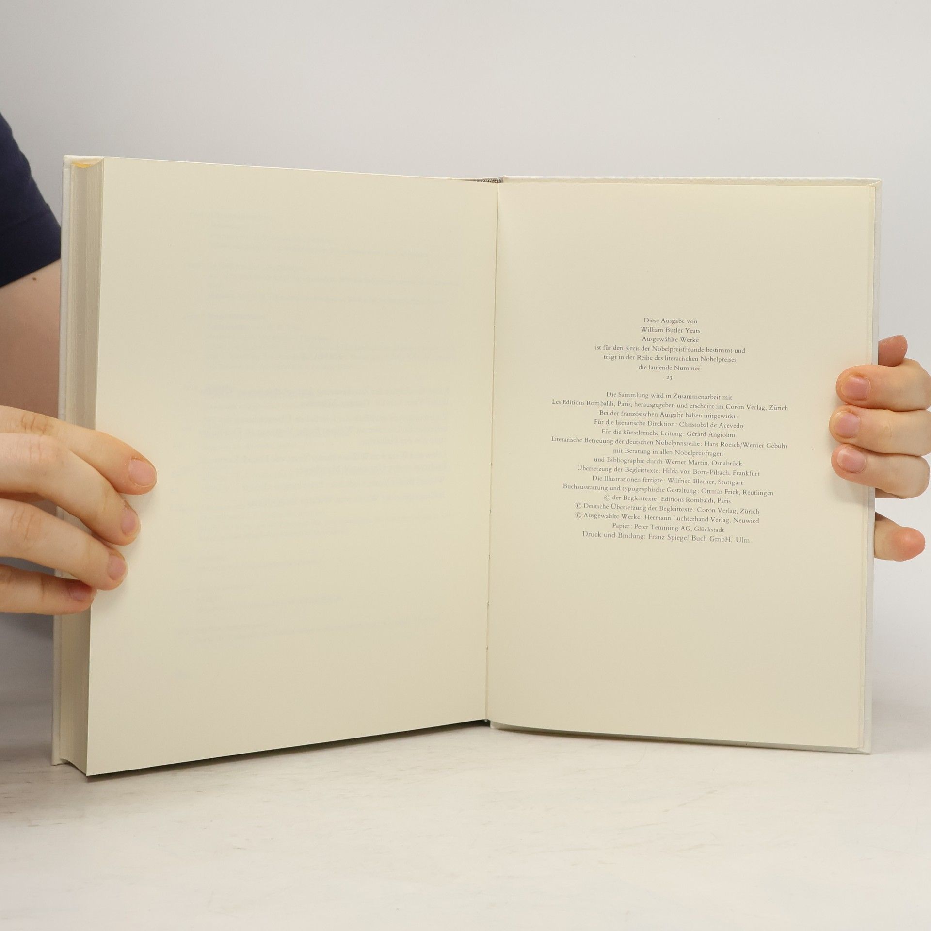 W. B. Yeats Ausgewählte Werke