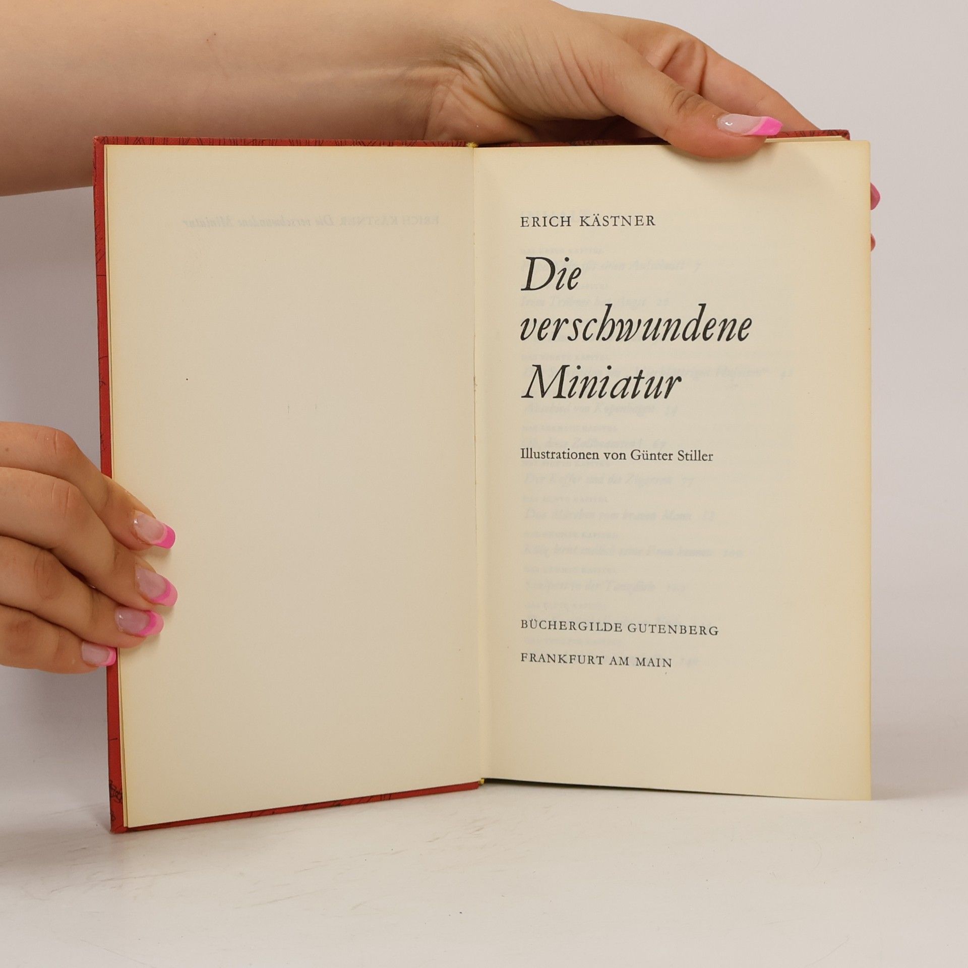Erich Kästner Die verschwundene Miniatur