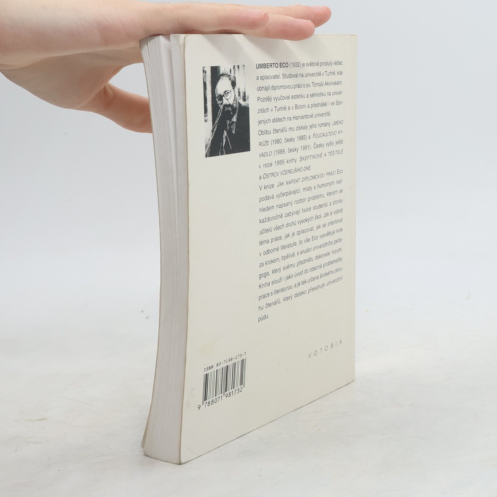 Umberto Eco Jak napsat diplomovou práci