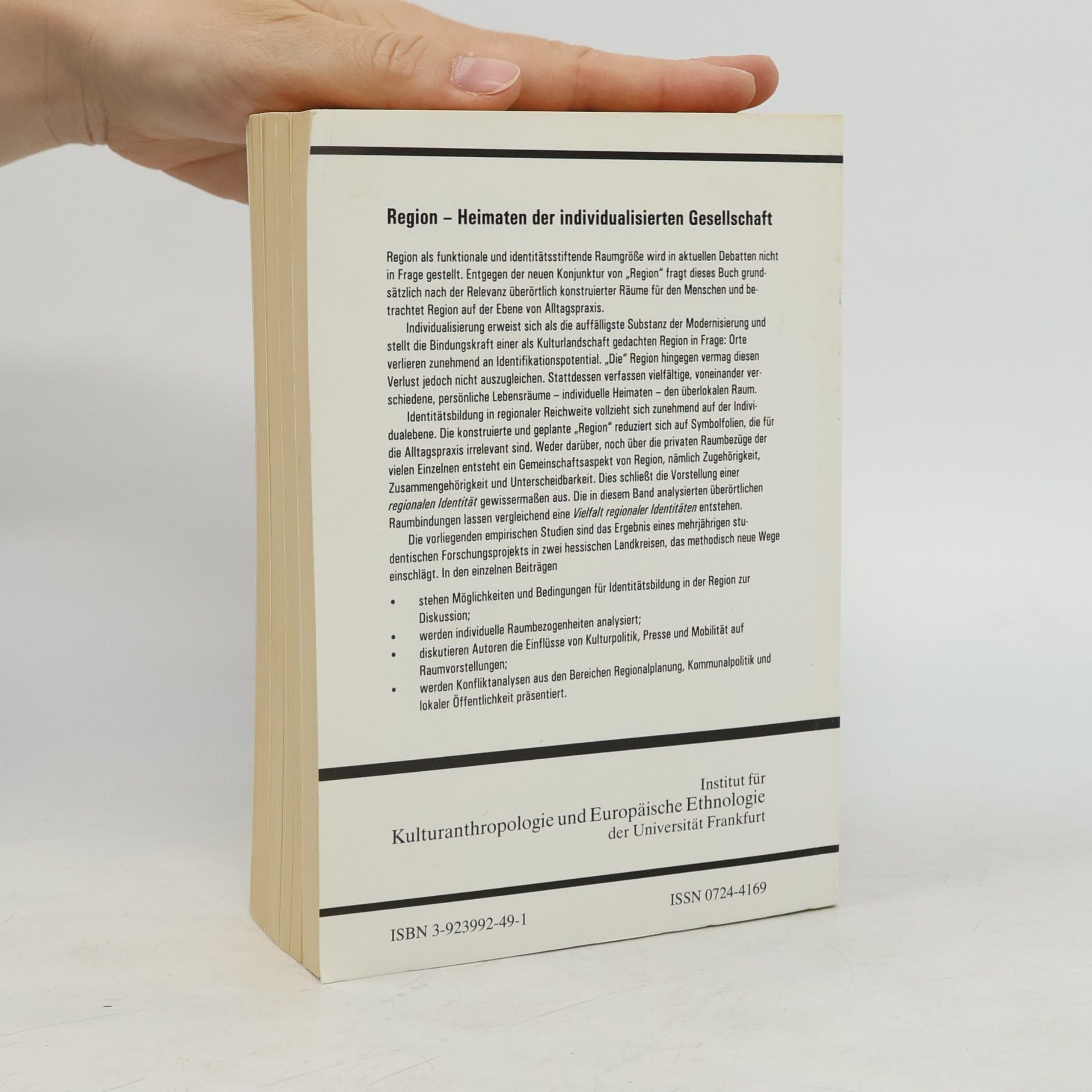 Heinz Schilling Kulturanthropologie-Notizen - 50: Region