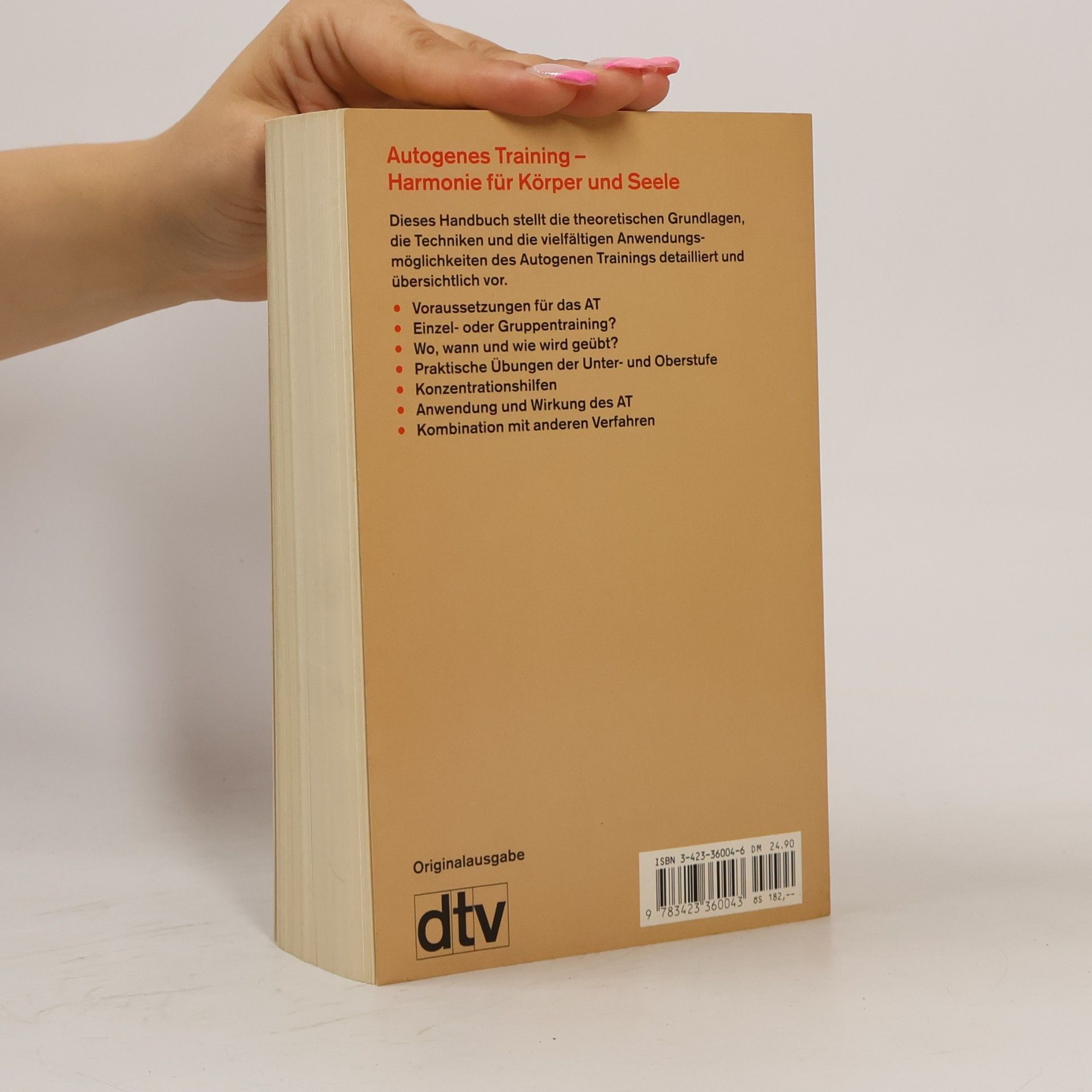 Bernt H. Hoffmann Handbuch autogenes Training