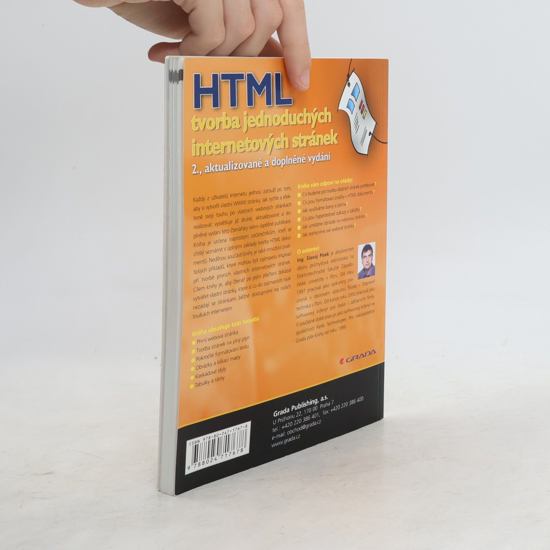 Slavoj Písek HTML. Tvorba jednoduchých internetových stránek