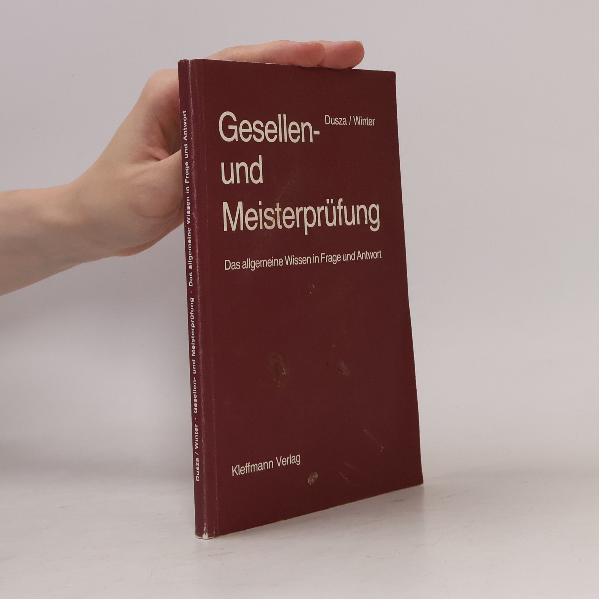 Georg Hans Winter Gesellen- und Meisterprüfung