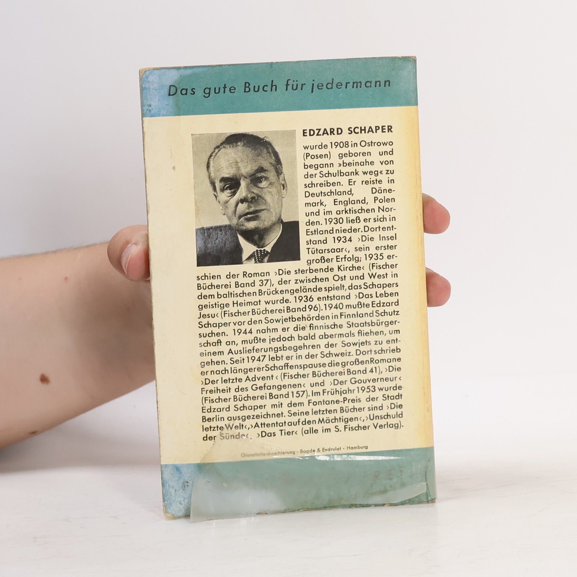 Edzard Schaper Die Insel Tutarsaar