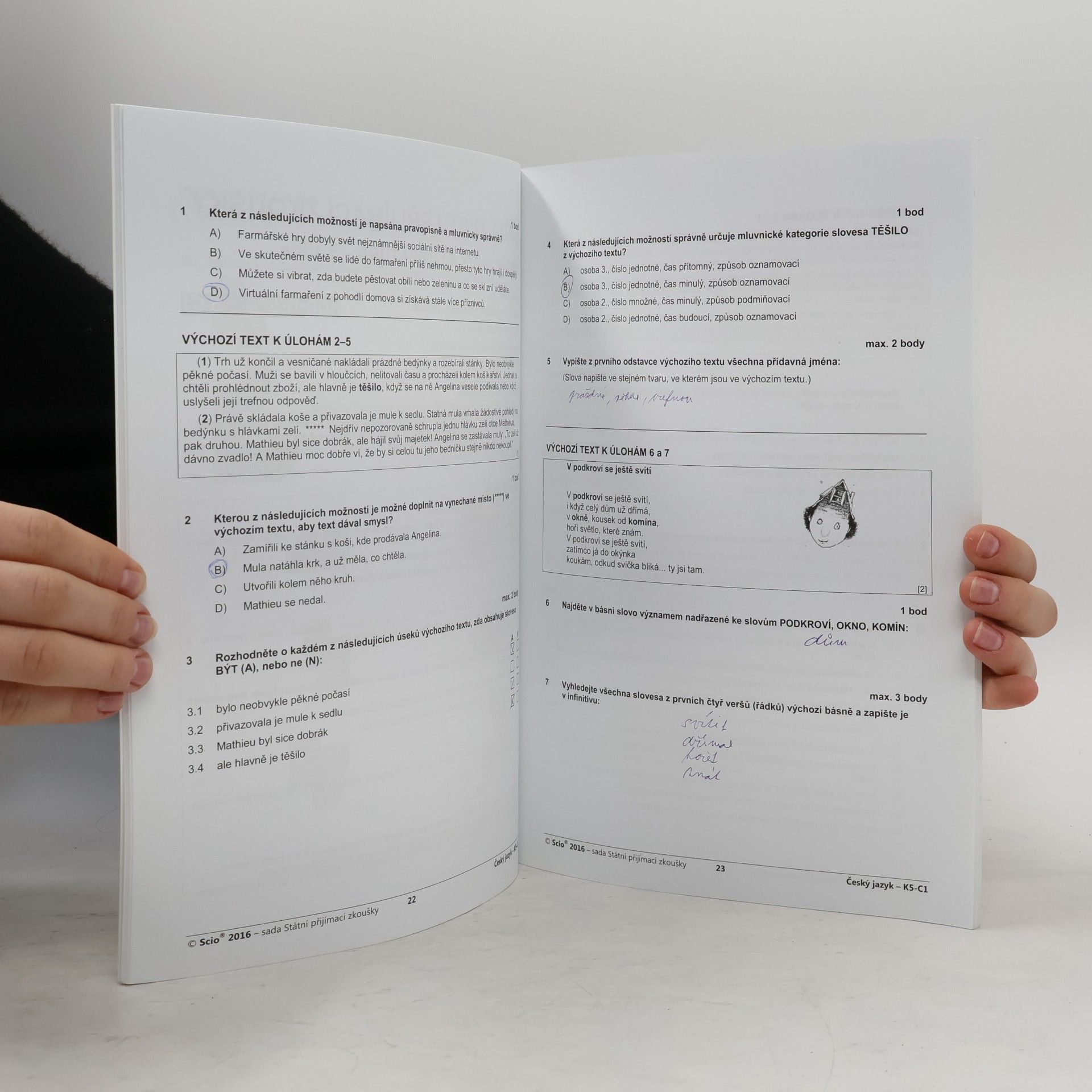 Kolektiv autorů Malá Sada testů Státní přijímací zkoušky 5.třída 4 testy