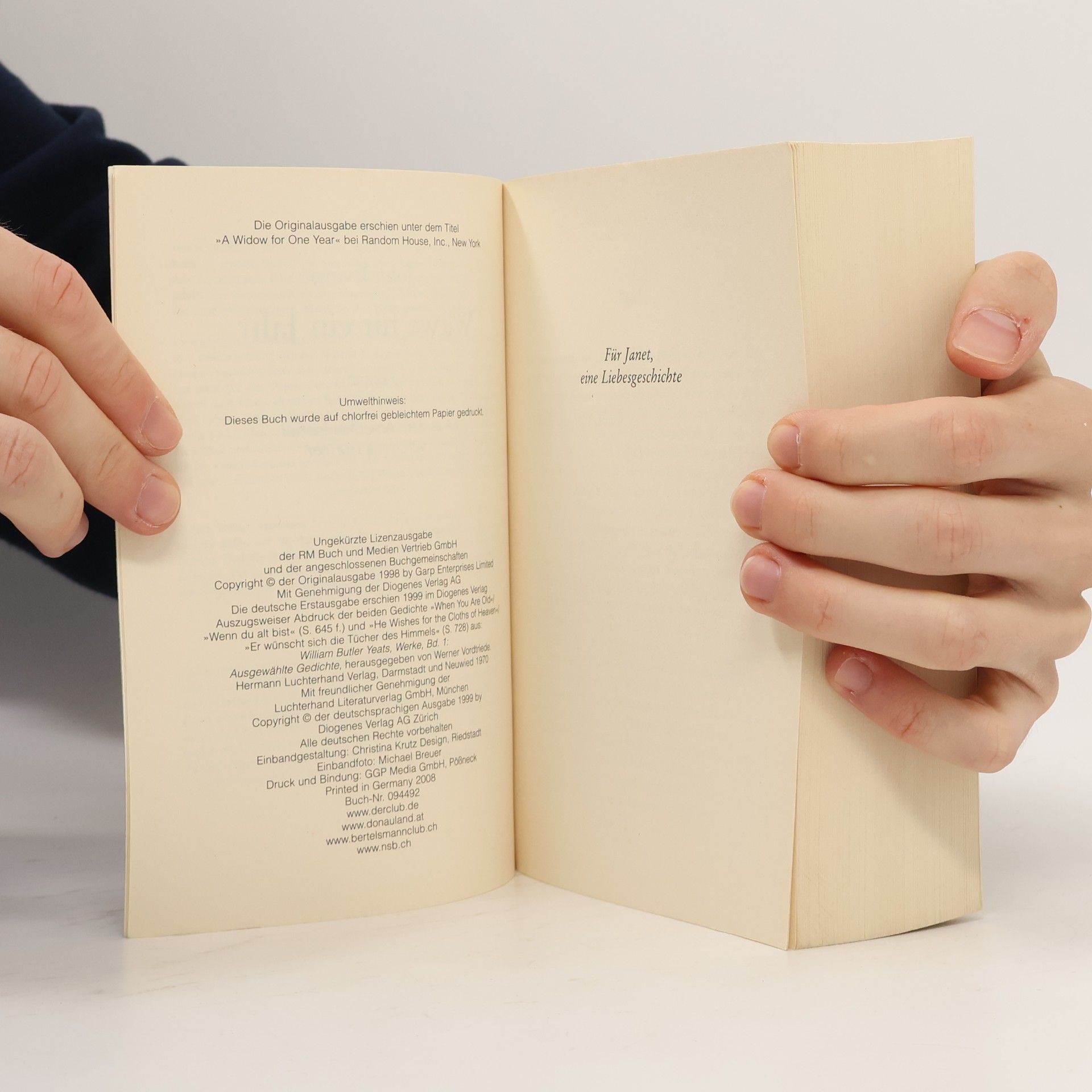 John Irving Witwe für ein Jahr