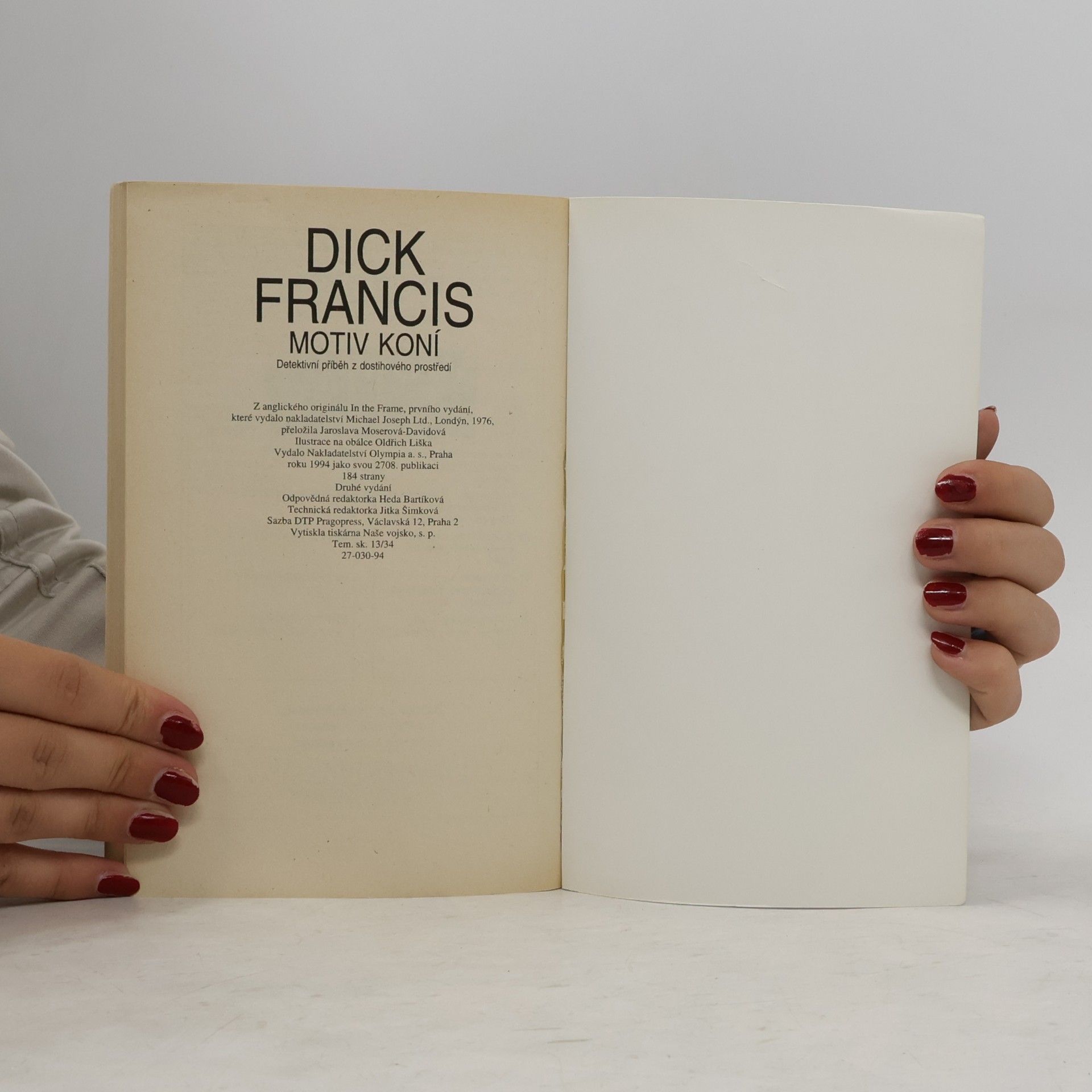 Dick Francis Motiv koní