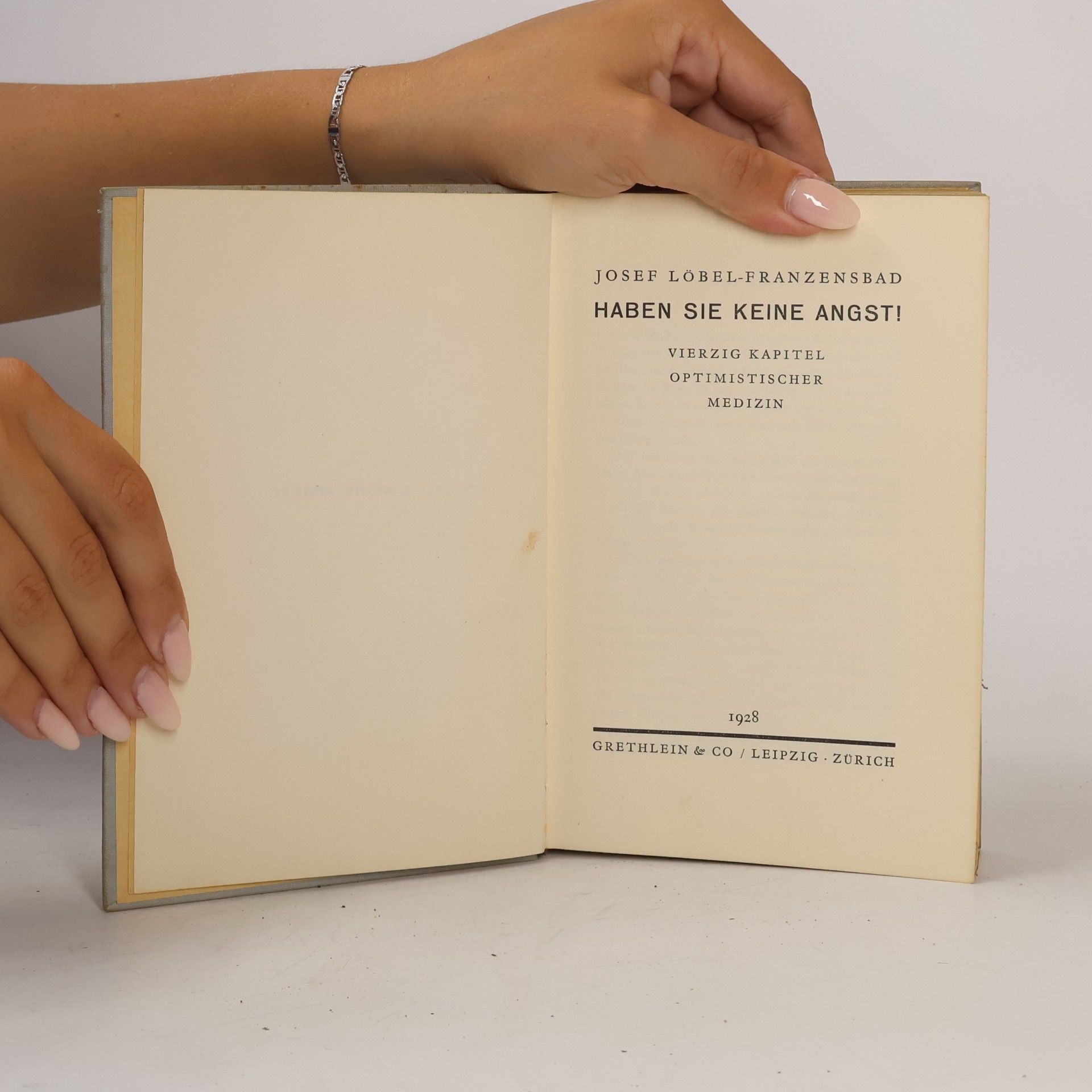 Josef Loebel-Franzensbad Haben Sie keine Angst!