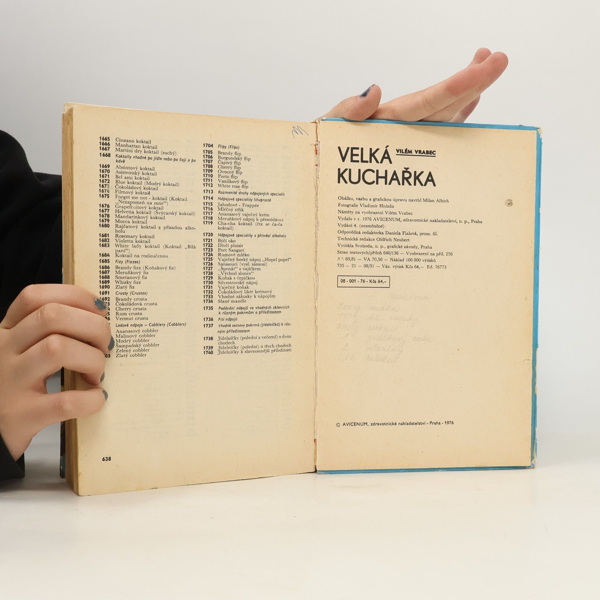 Vilém Vrabec Velká kuchařka