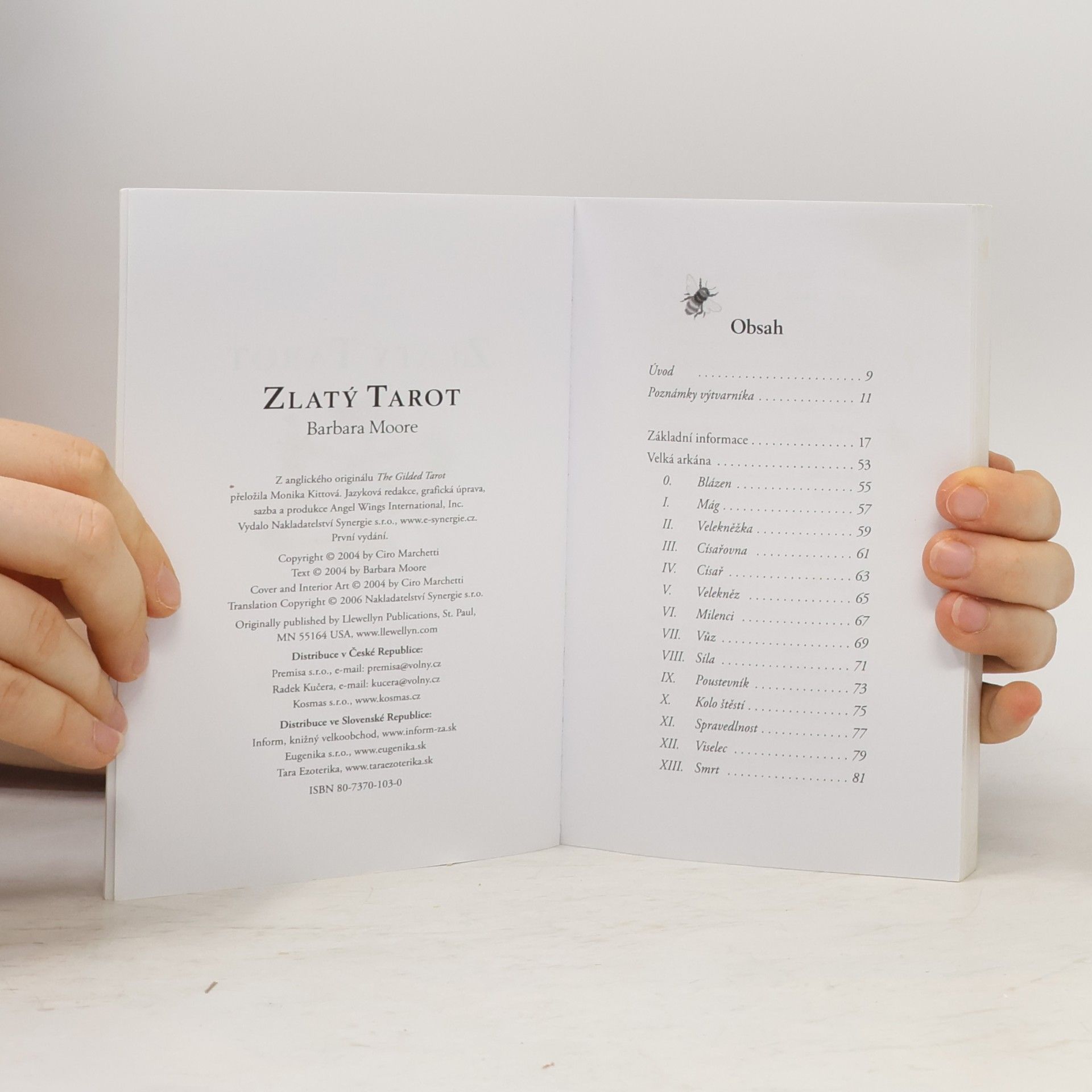 Barbara Moore Zlatý tarot: průvodce