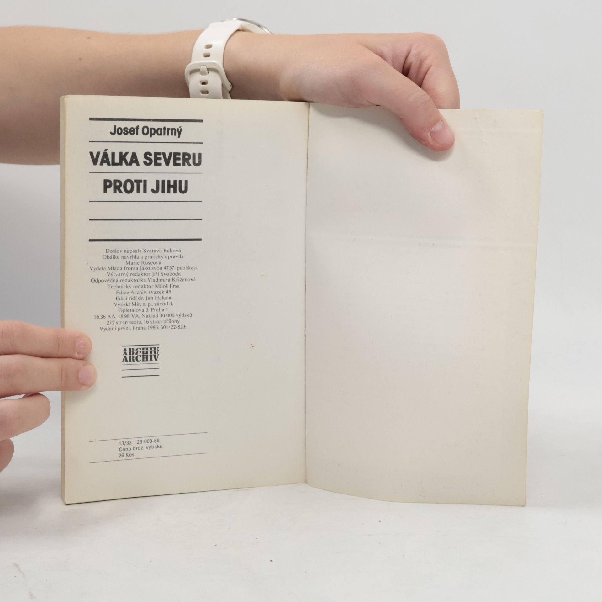 Josef Opatrný Válka Severu proti Jihu