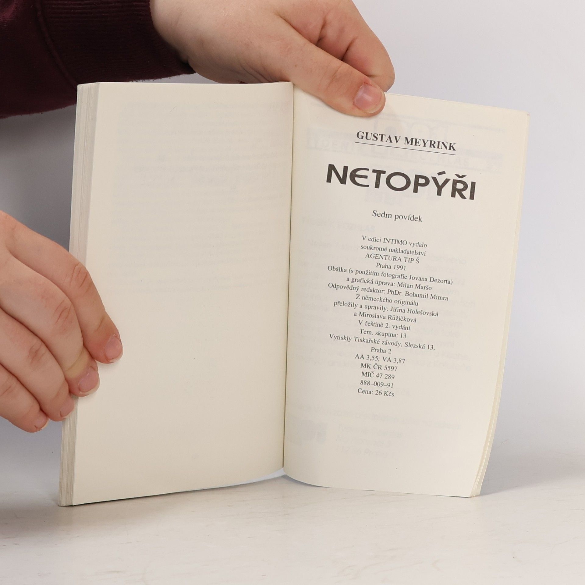 Gustav Meyrink 7 povídek. Netopýři