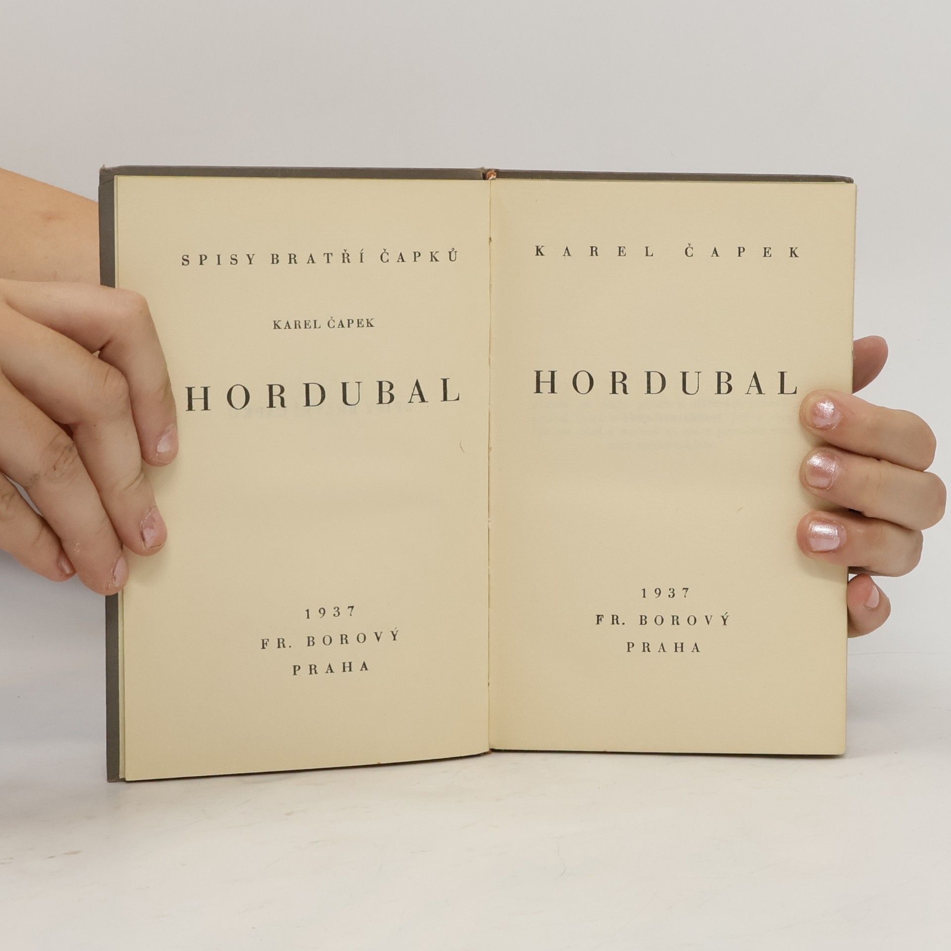 Karel Čapek Hordubal