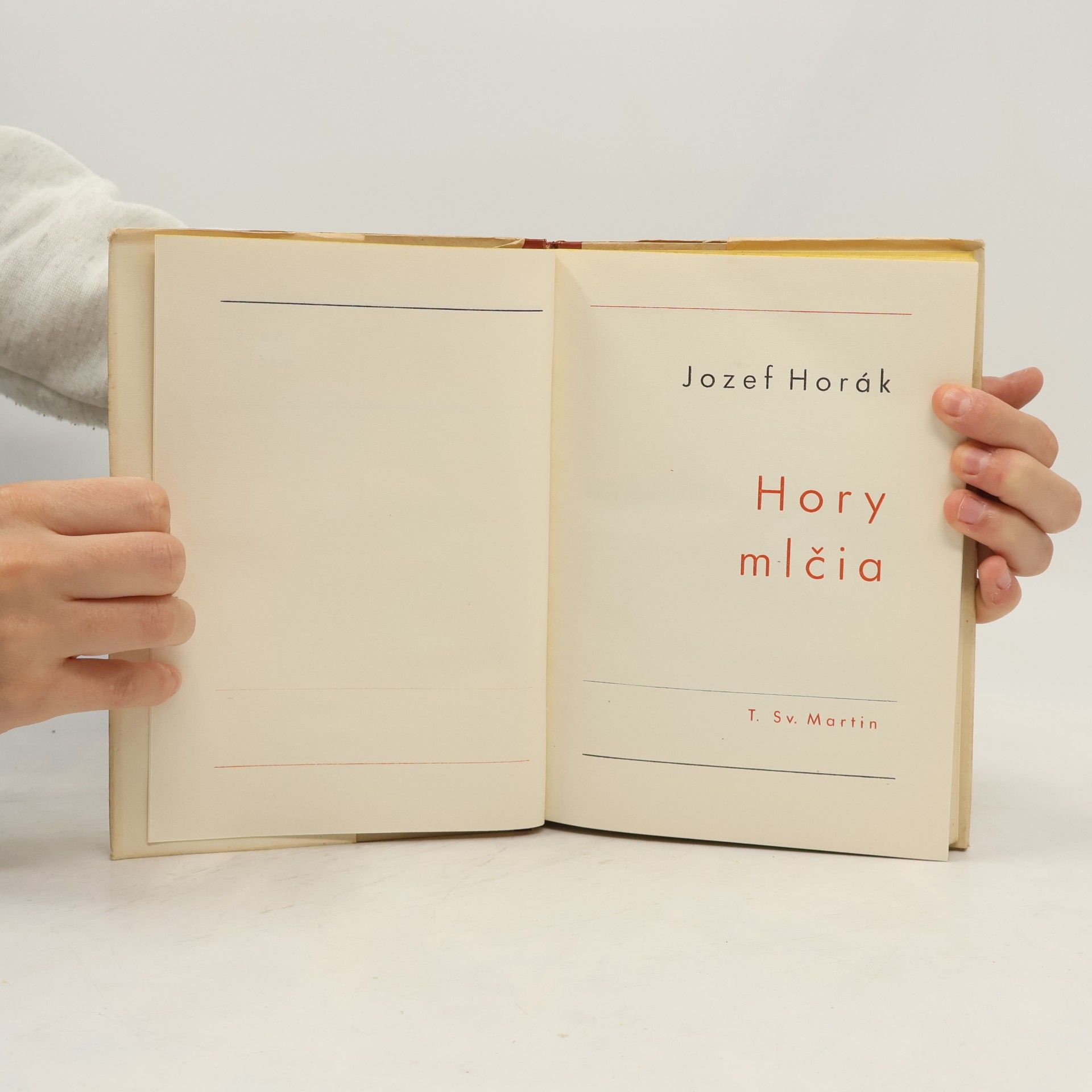 Jozef Horák Hory mlčia