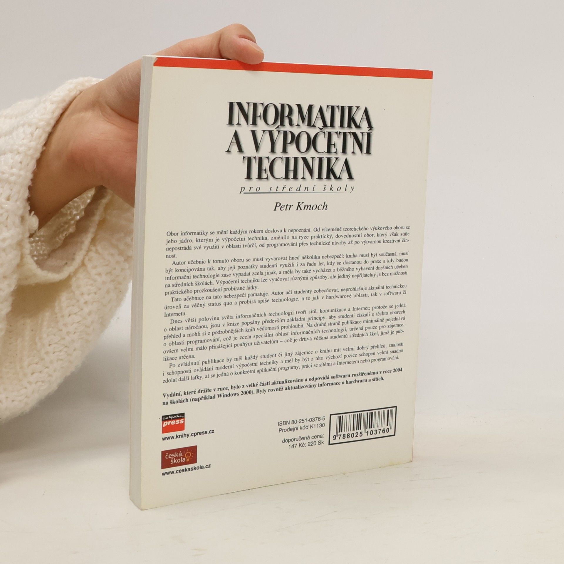 Petr Kmoch Informatika a výpočetní technika pro střední školy