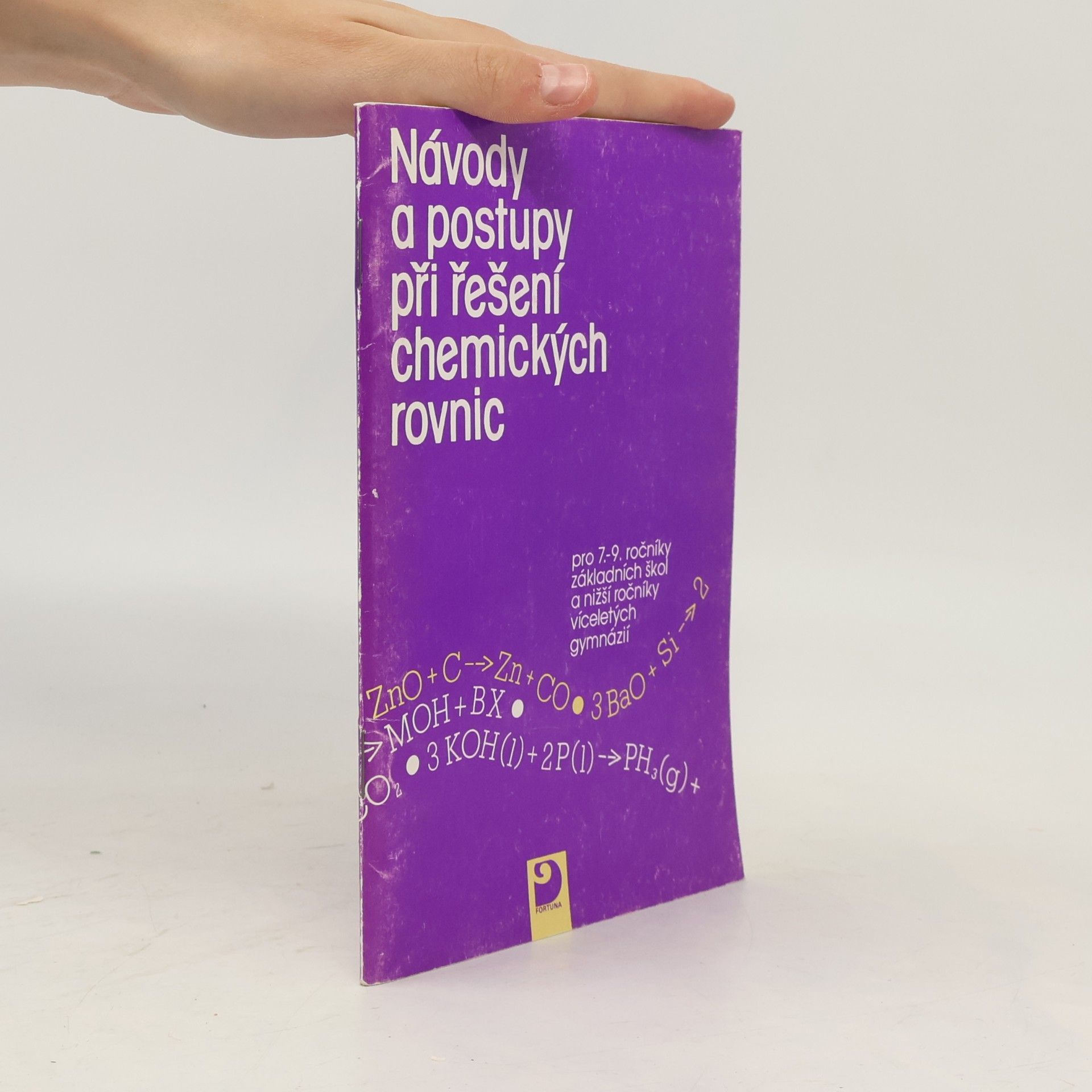Markéta Pečivová Návody a postupy při řešení chemických rovnic pro 7.-9. ročníky základních škol a střední školy