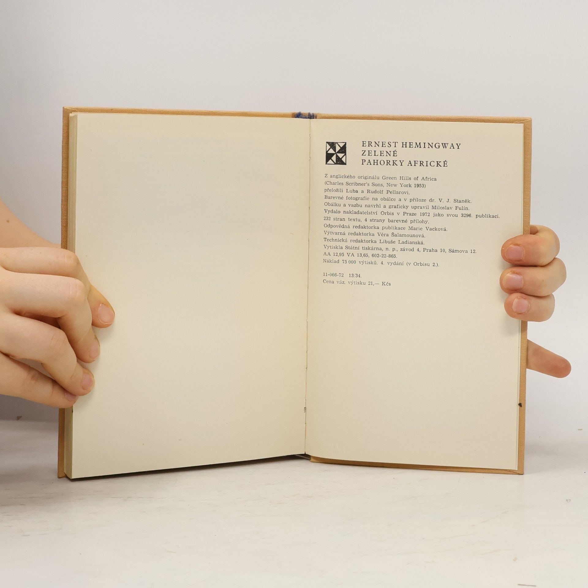Ernest Hemingway Zelené pahorky africké