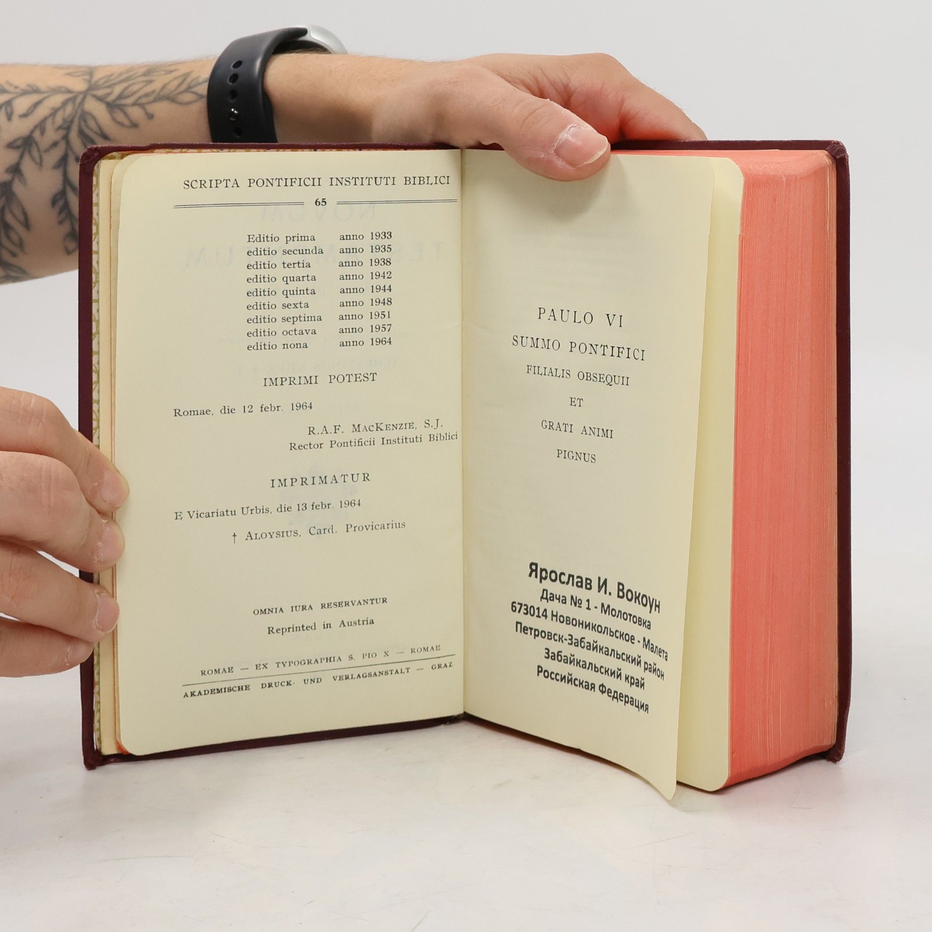 Augustinus Merk S.J. Novum Testamentum Graece et Latine