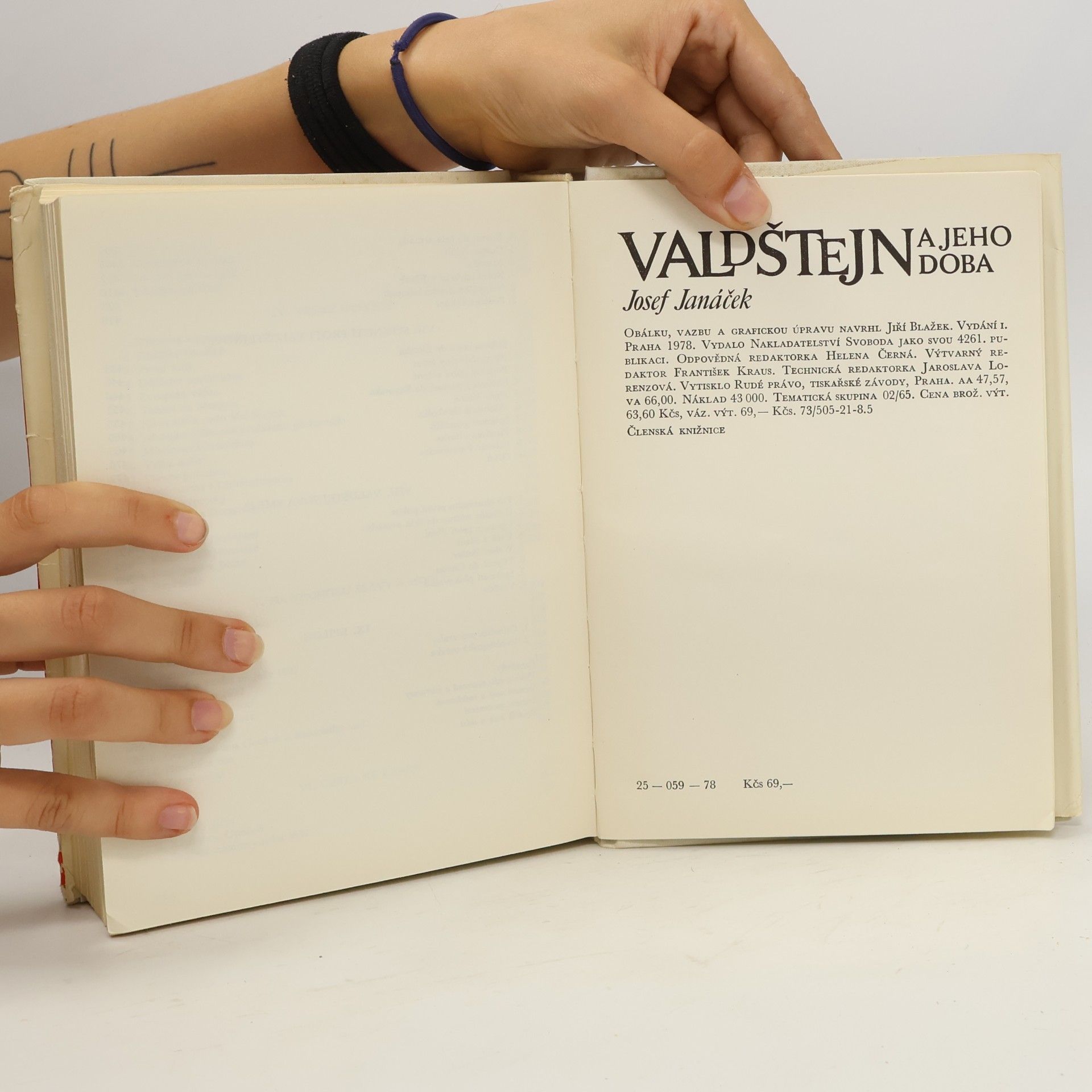 Josef Janáček Valdštejn a jeho doba