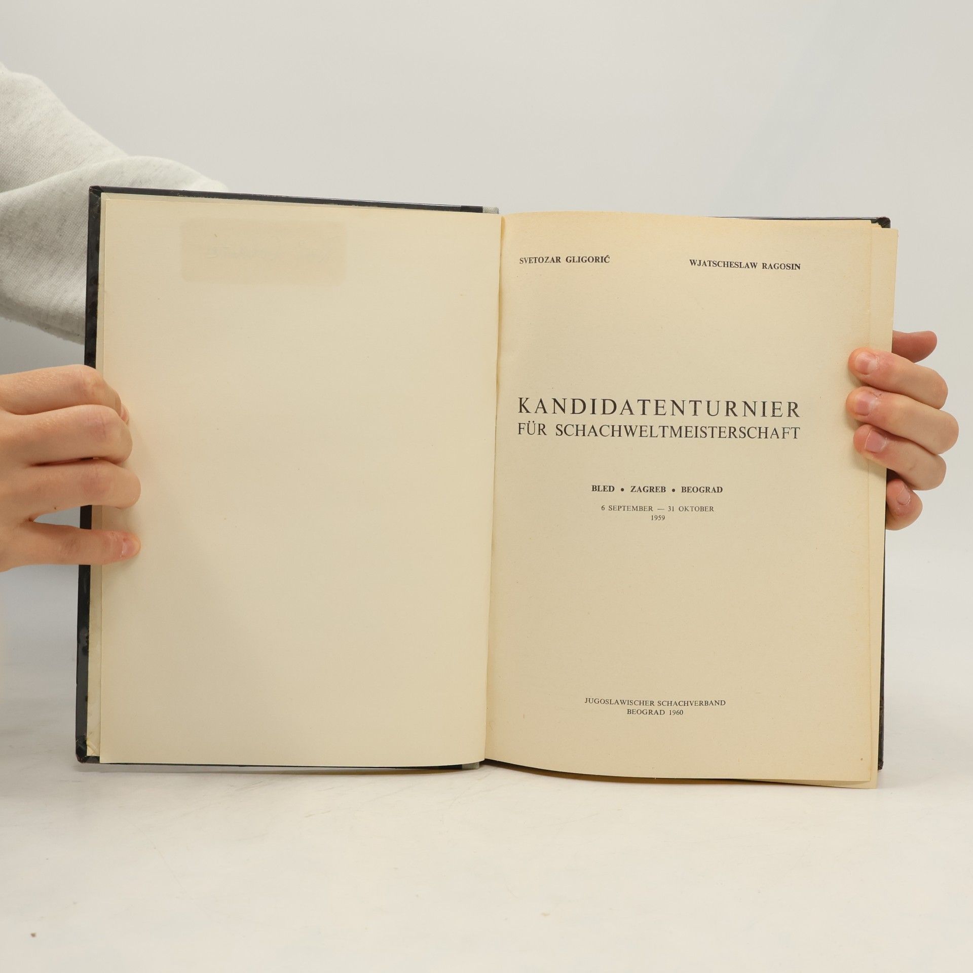 Svetozar Gligoric Kandidatenturnier für Schachweltmeisterschaft
