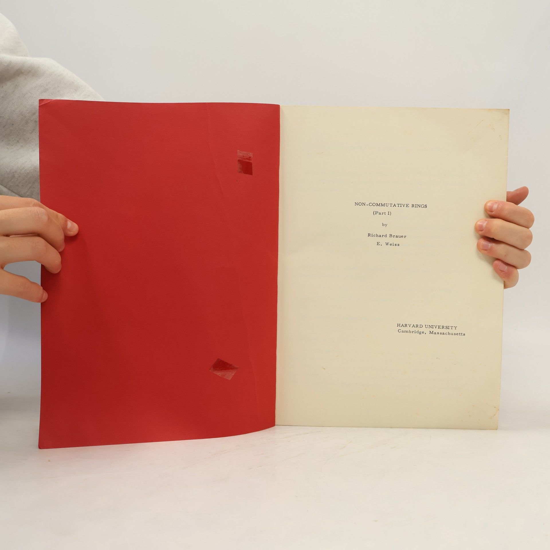 Richard Brauer Non-Cummutative Rings. Part I.