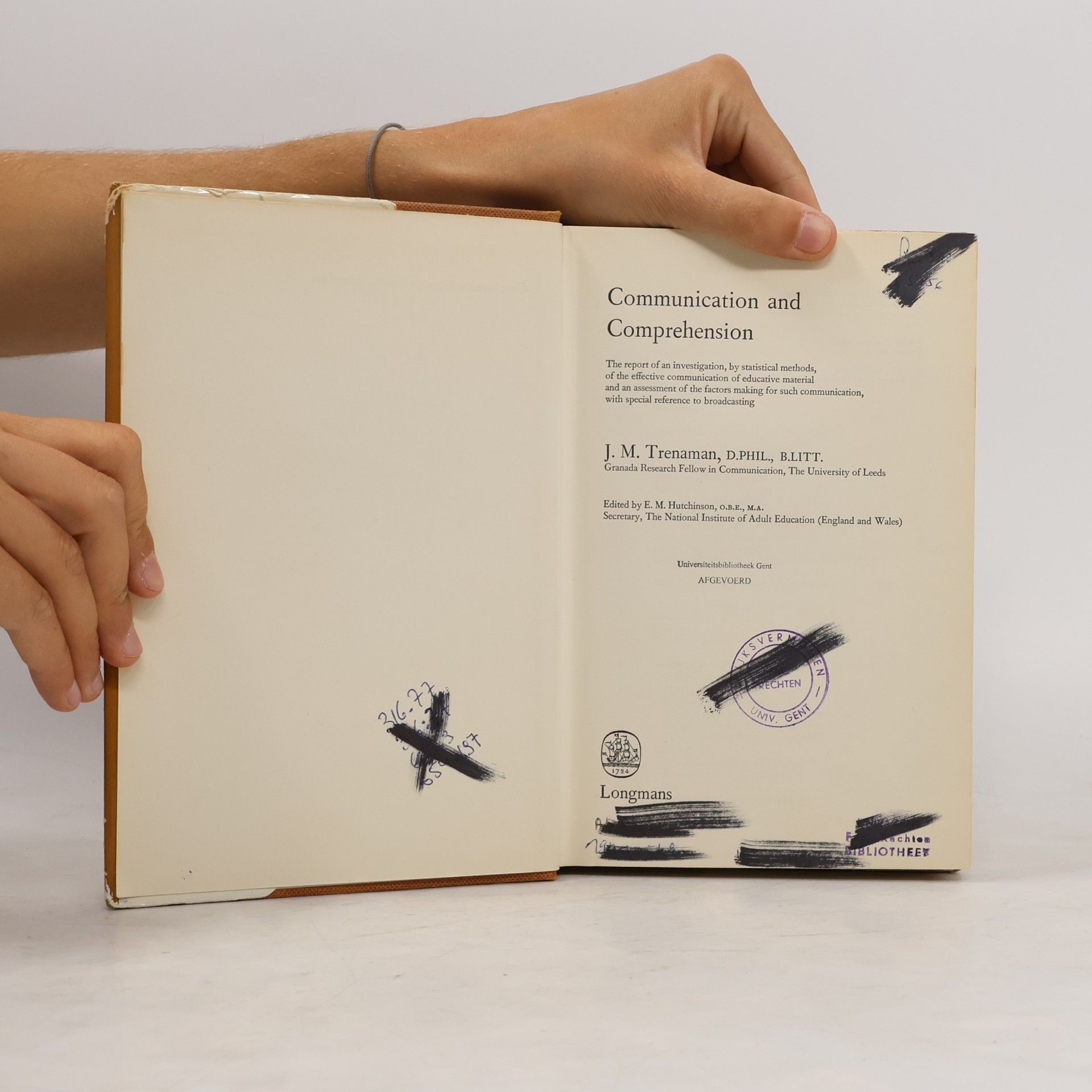 J. M. Trenaman Communication and Comprehension