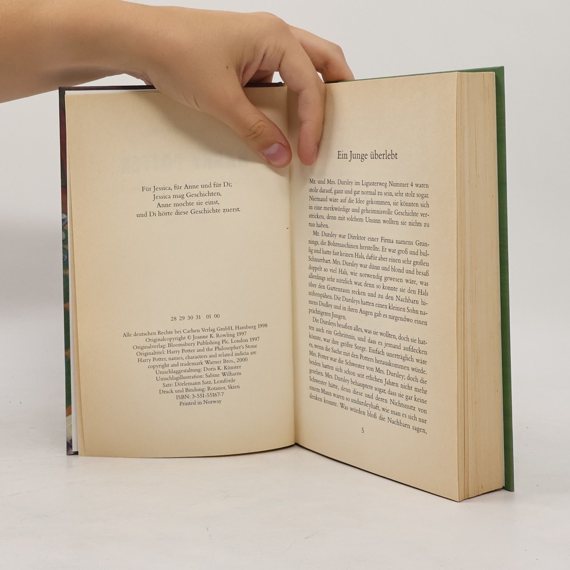 J. K. Rowling Harry Potter und der Stein der Weisen