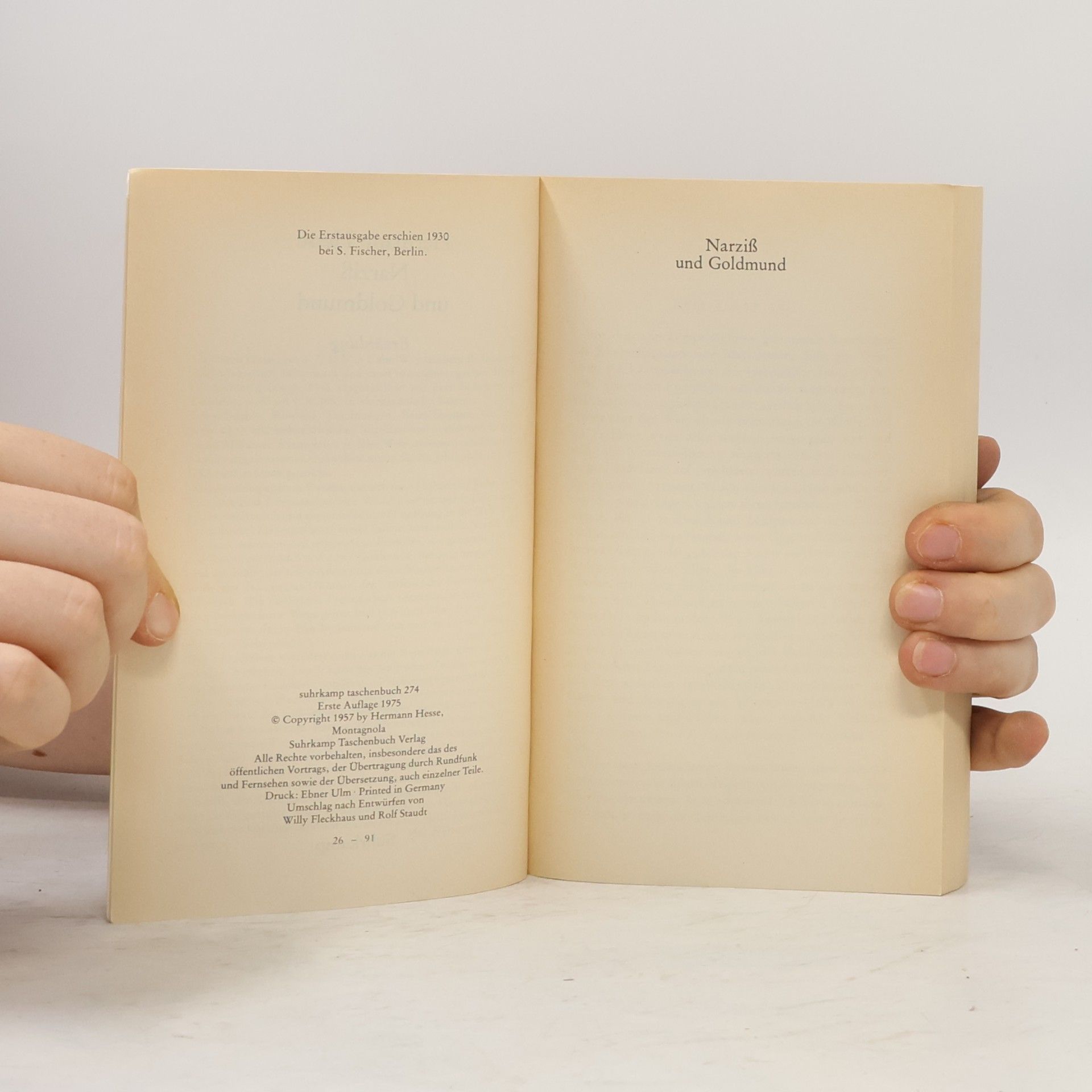 Hermann Hesse Narziß und Goldmund