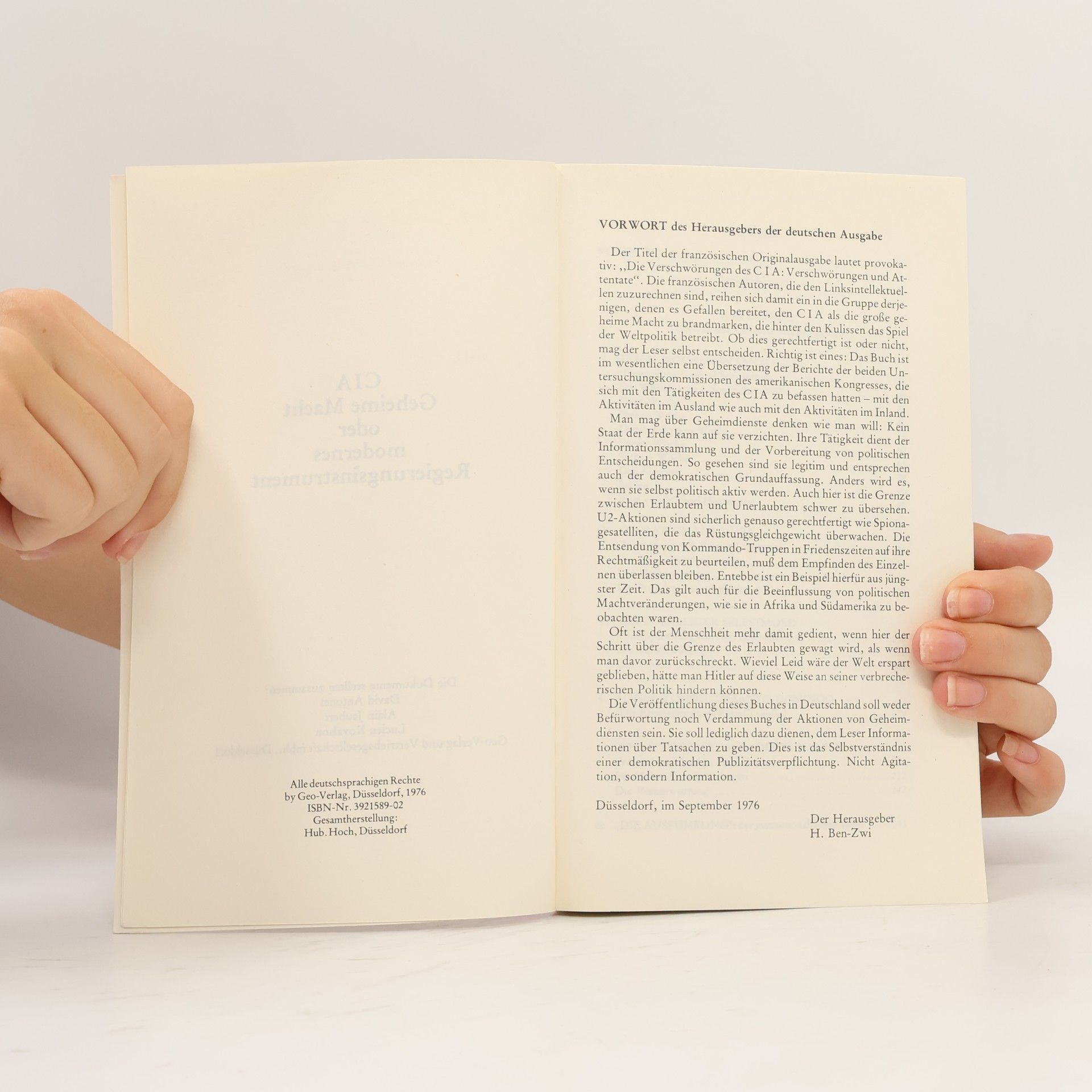 Autorenkollektiv CIA. Geheime Macht oder modernes Regierungs-instrument