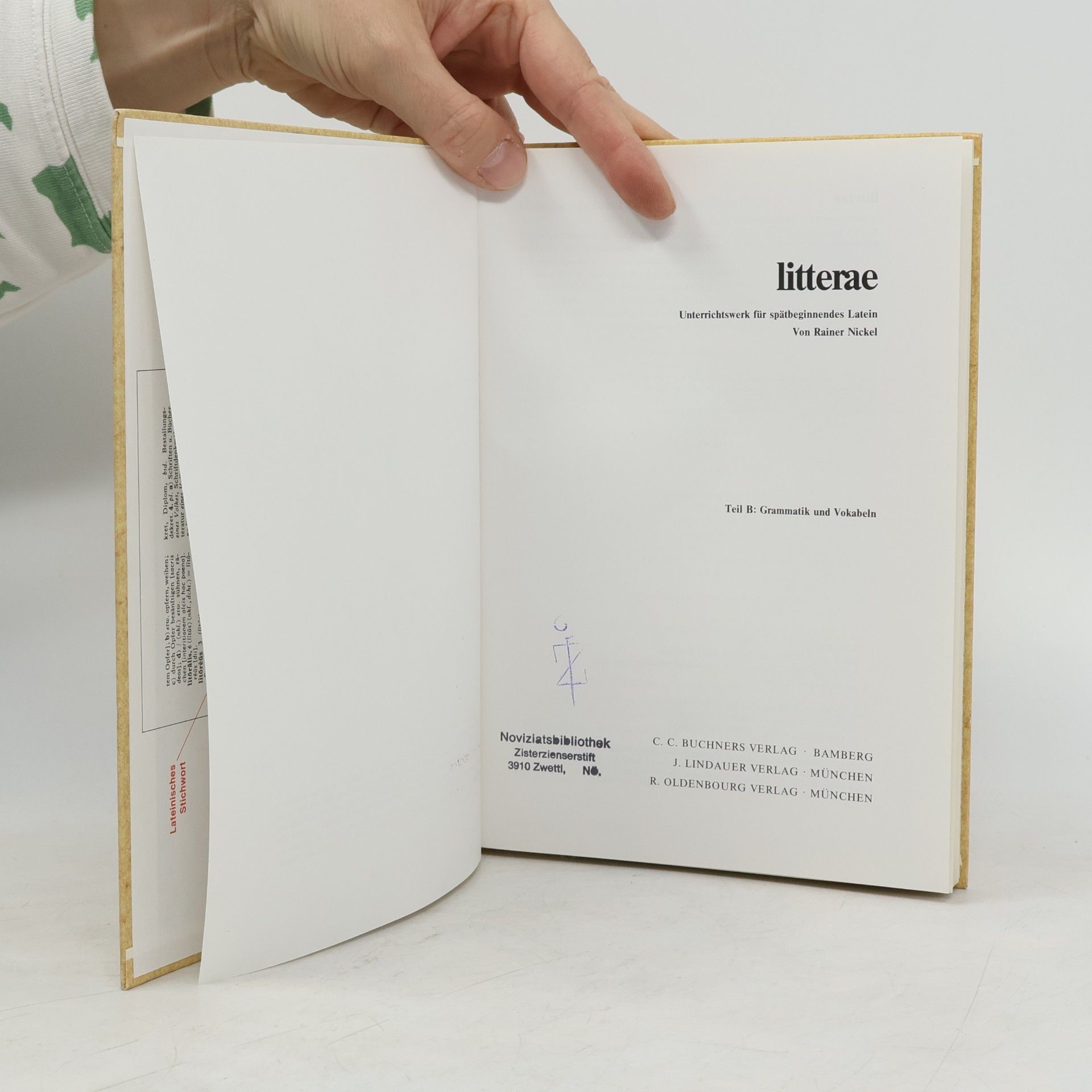 Rainer Nickel Litterae
