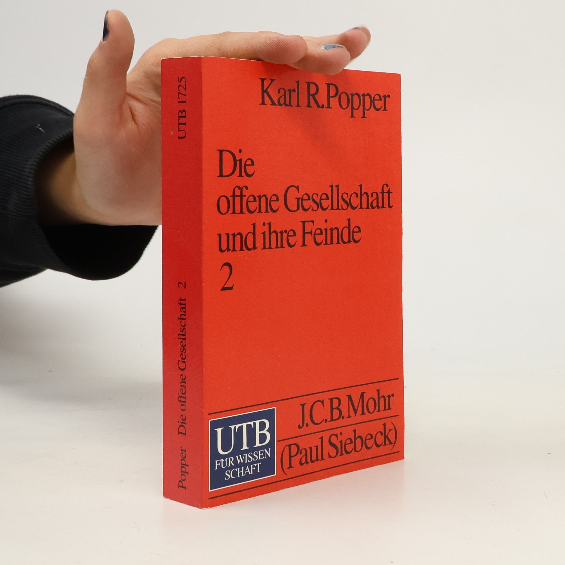 Karl Raimund Popper Die offene Gesellschaft und ihre Feinde 2