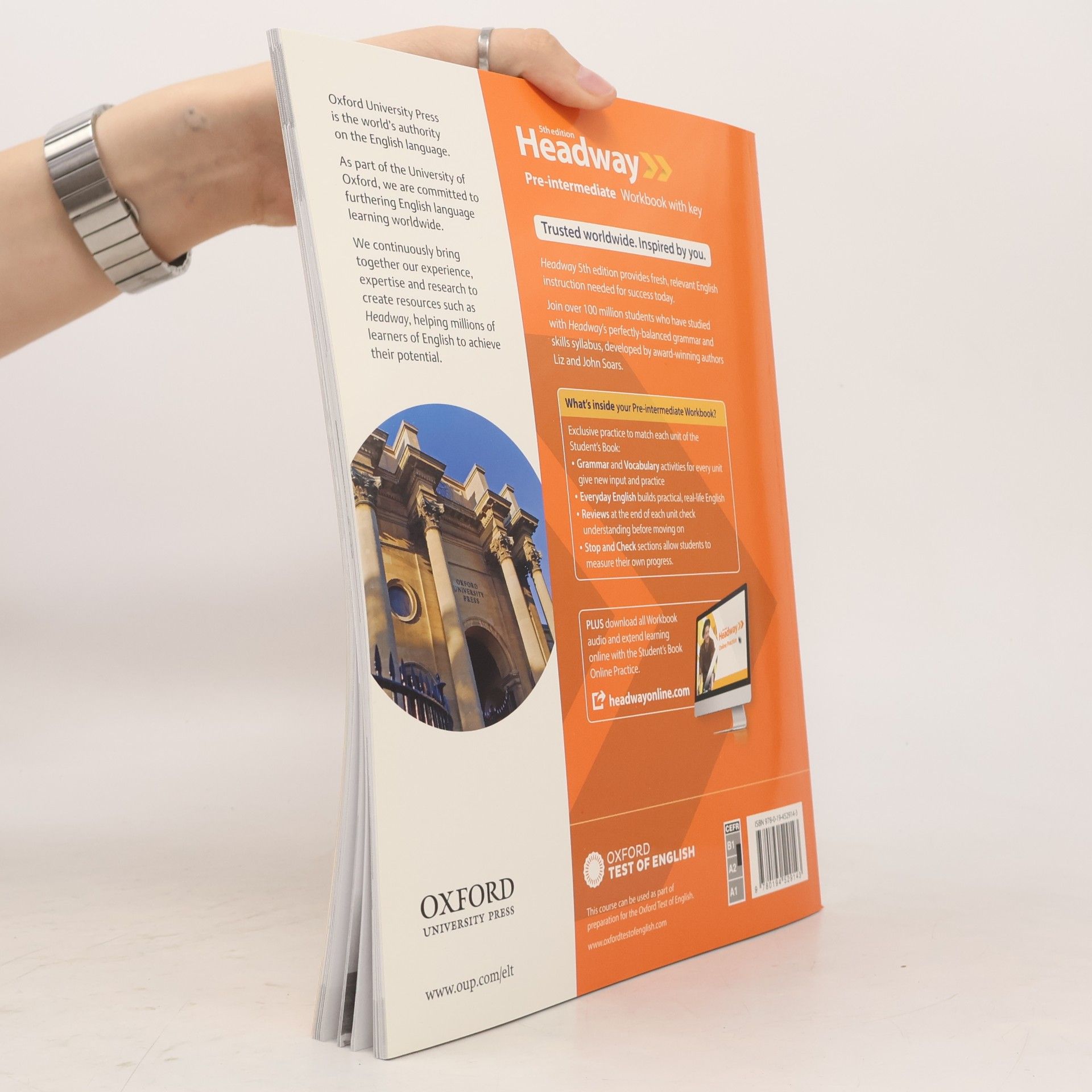 Liz Soars Headway : Pre-Intermediate. Workbook with key