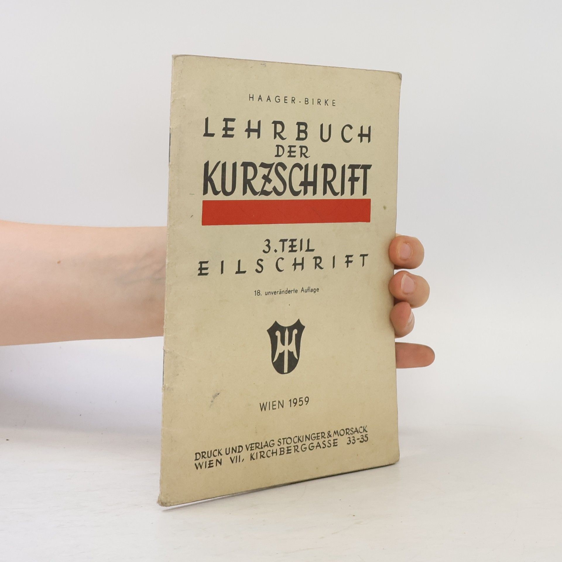 Lehrbuch der Kurzschrift 3. Eilschrift