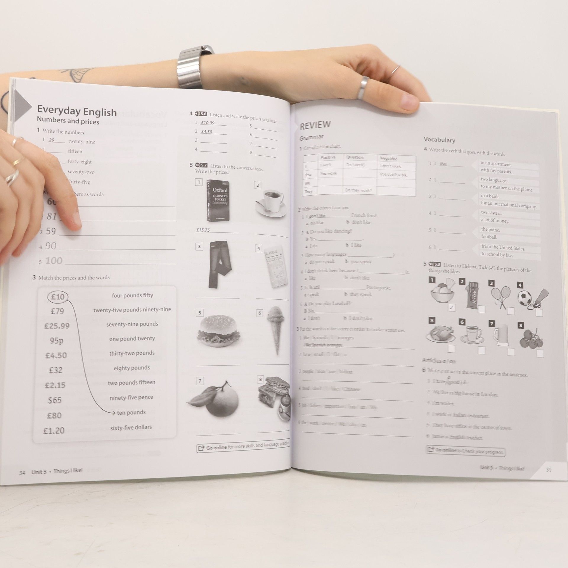 Liz Soars Headway: Fifth Edition Beginner: Workbook Without Answer Key