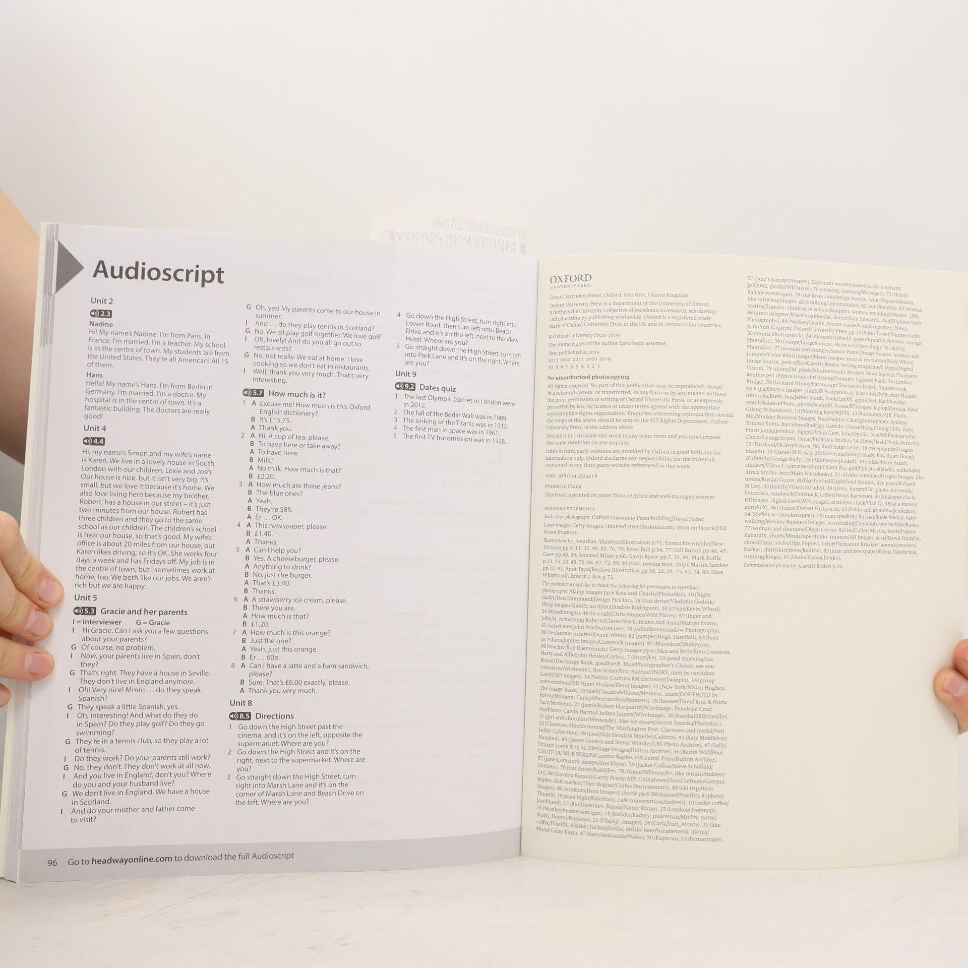 Liz Soars Headway: Fifth Edition Beginner: Workbook Without Answer Key