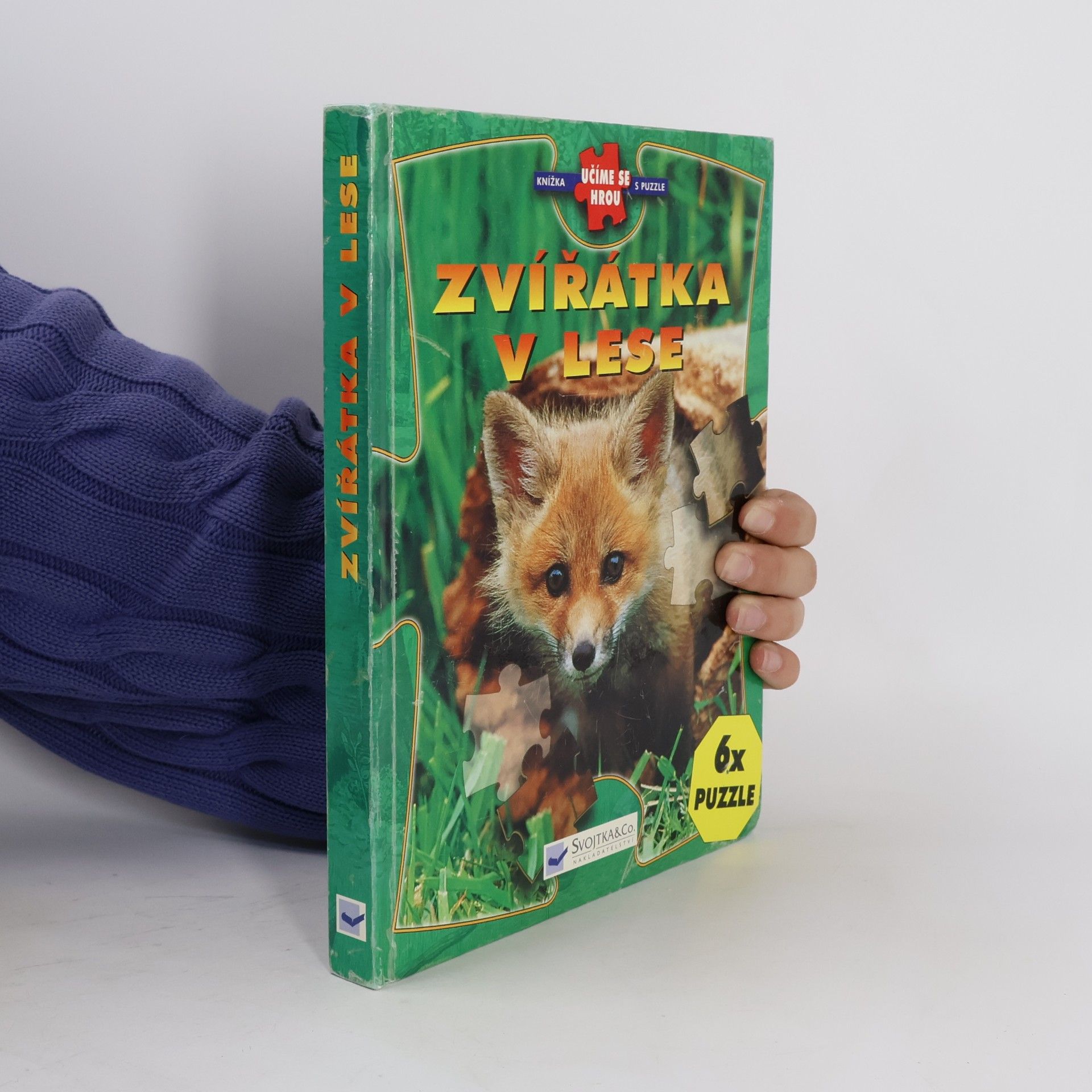 Kolektív autorov Zvířátka v lese: Knížka s puzzle