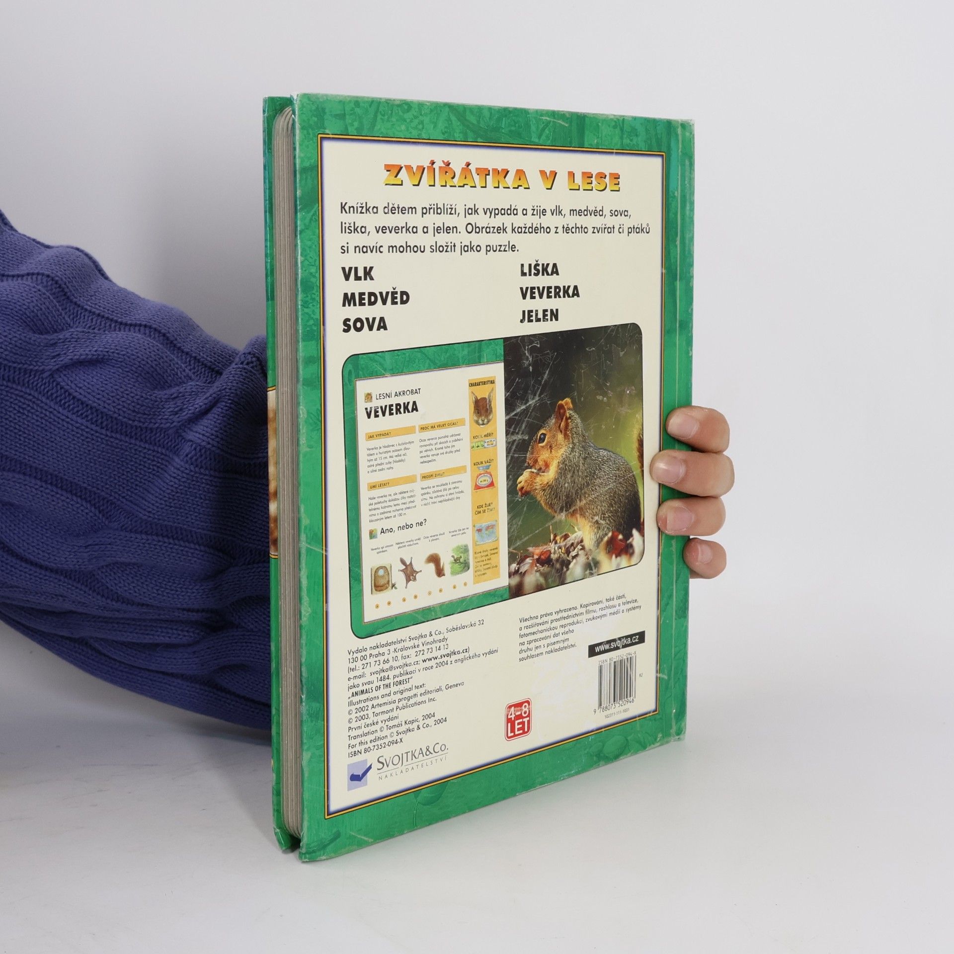 Auteurscollectief Zvířátka v lese: Knížka s puzzle