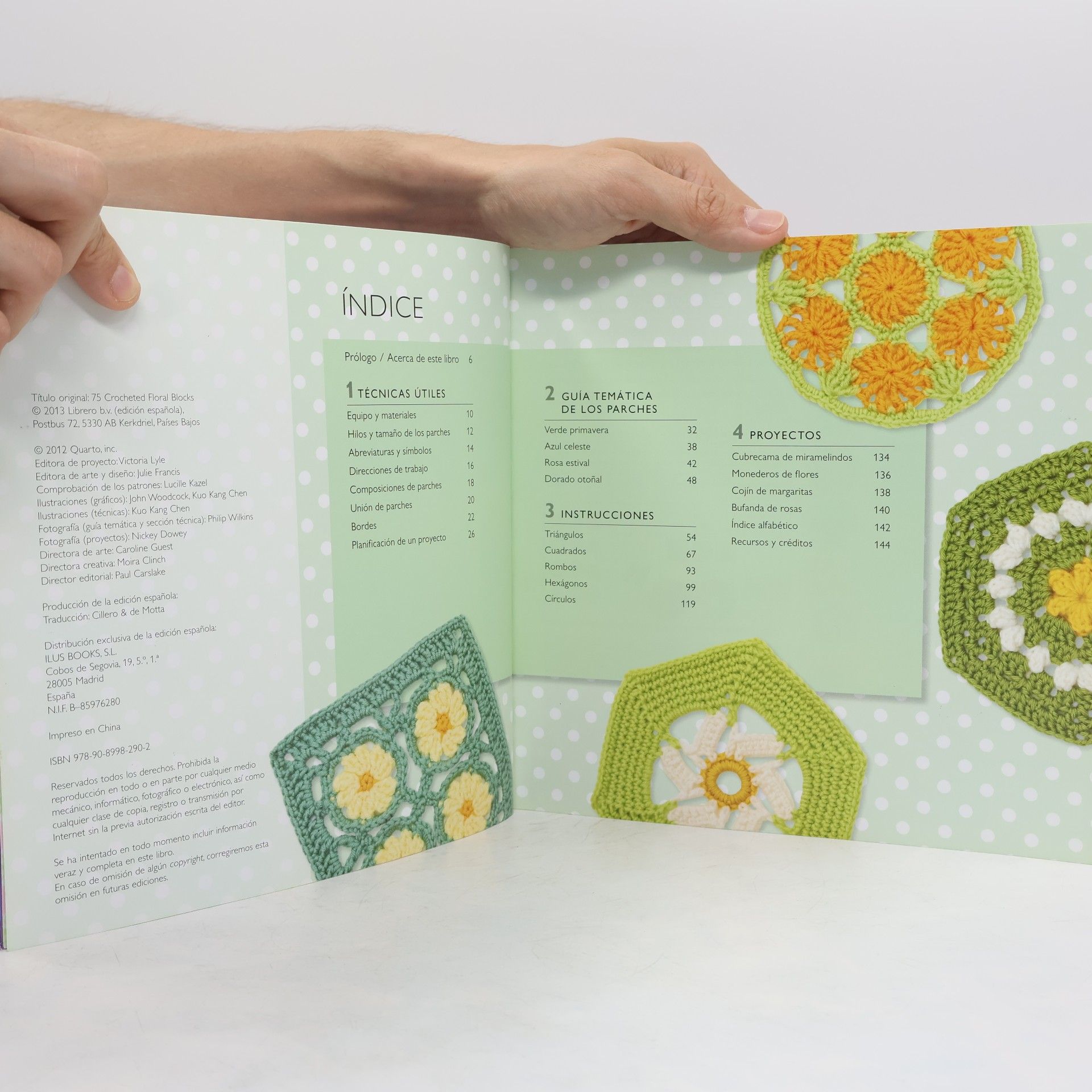 Betty Barnden 75 cuadros florales para ganchillo