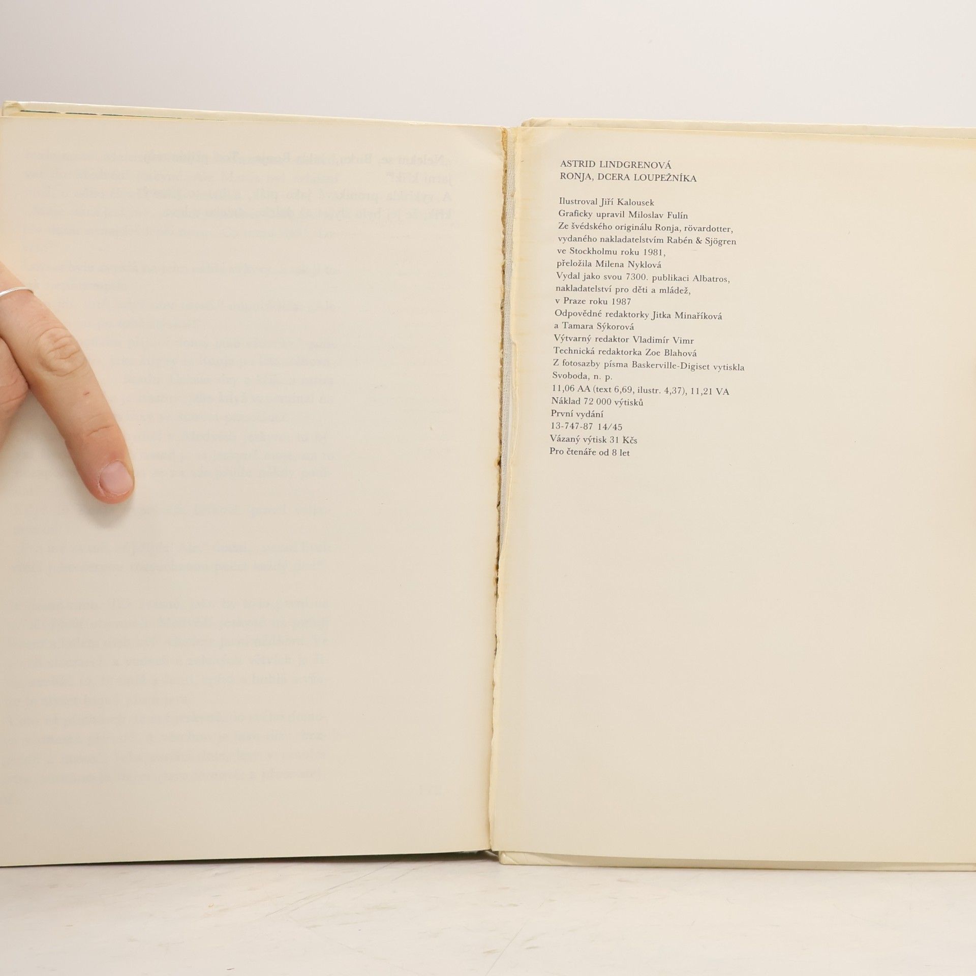 Astrid Lindgren Ronja, dcera loupežníka