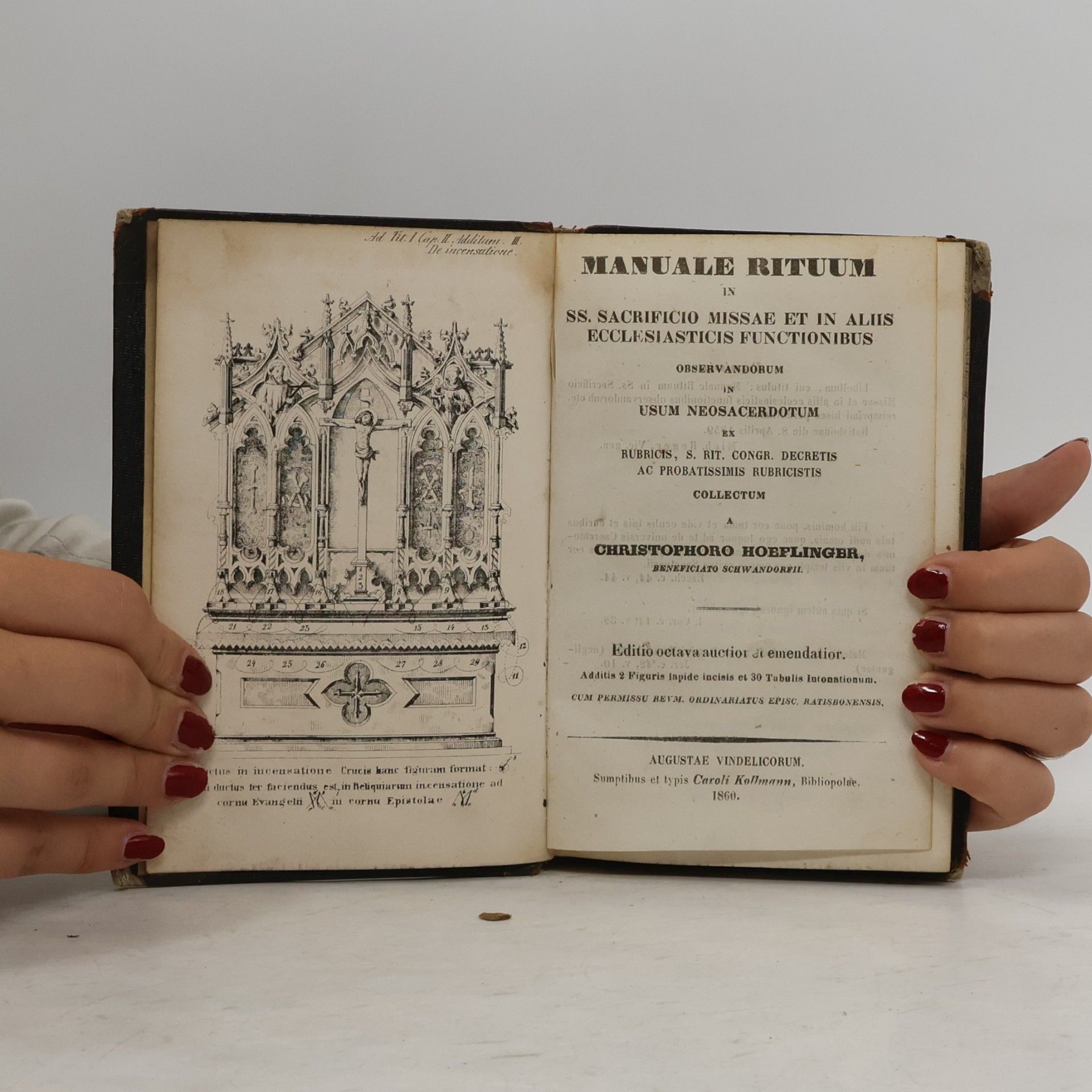 Christoph Höflinger Manuale Rituum in SS. Sacrificio Missae et in aliis ecclesiasticis functionibus