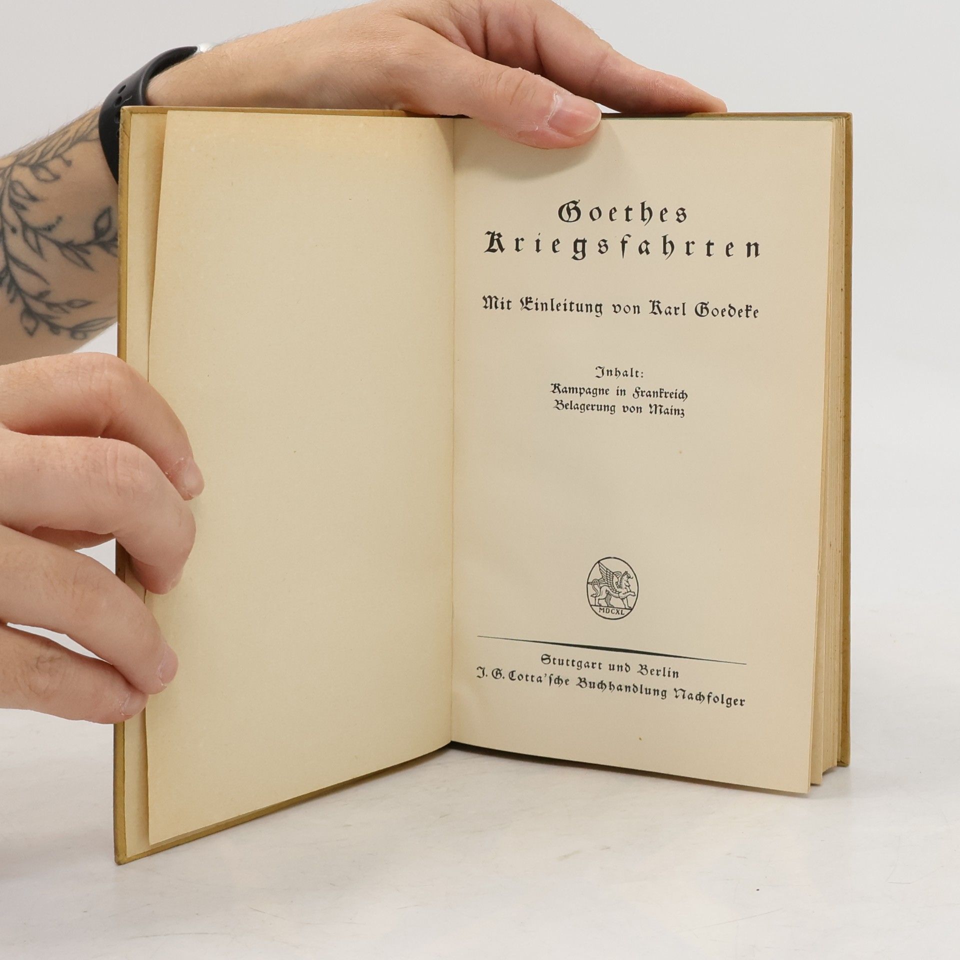 Johann Wolfgang von Goethe Goethes Kriegsfahrten