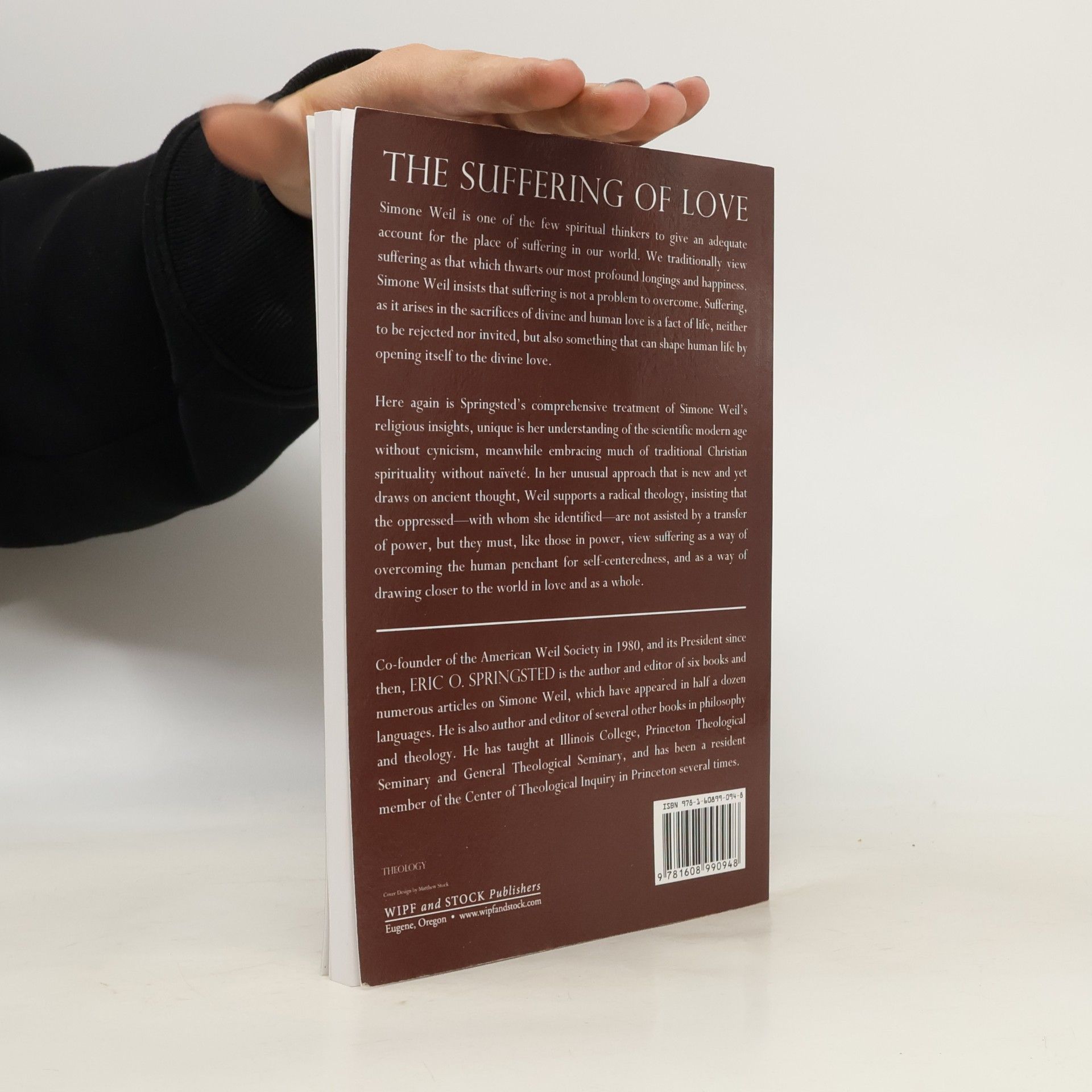Eric O. Springsted Simone Weil and The Suffering of Love