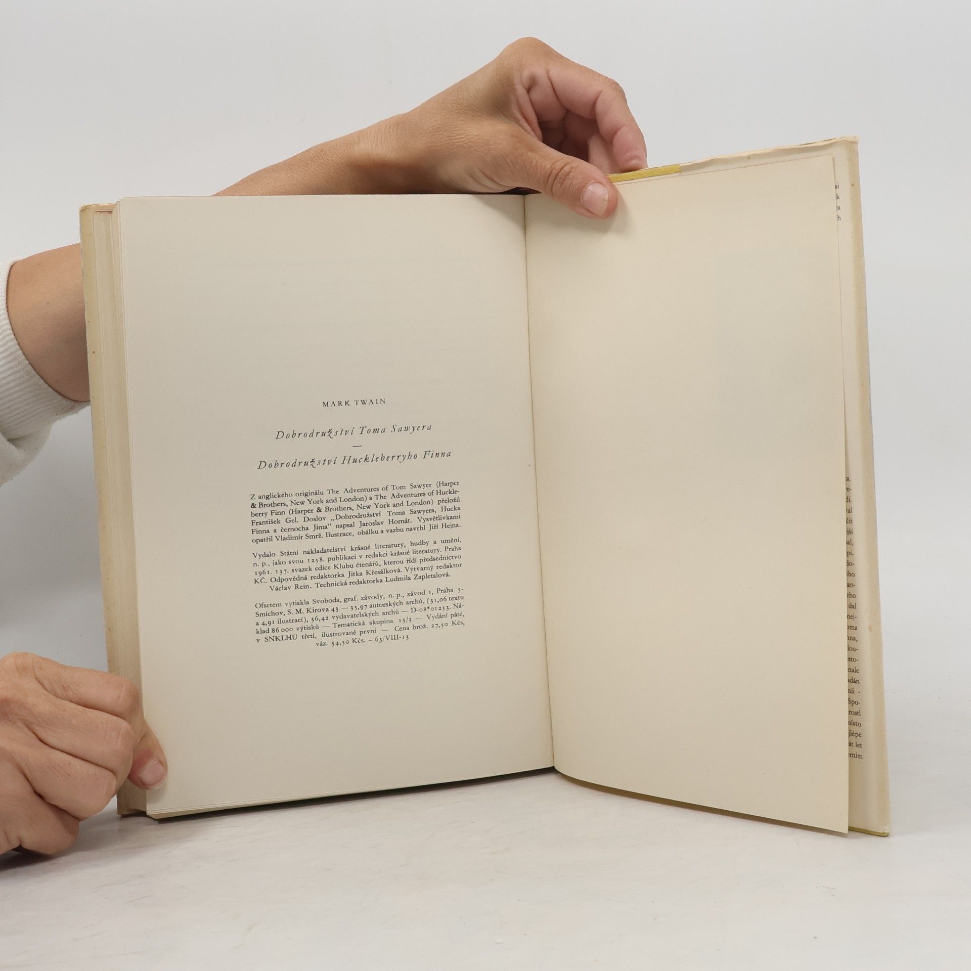 Mark Twain Dobrodružství Toma Sawyera a Huckleberryho Finna
