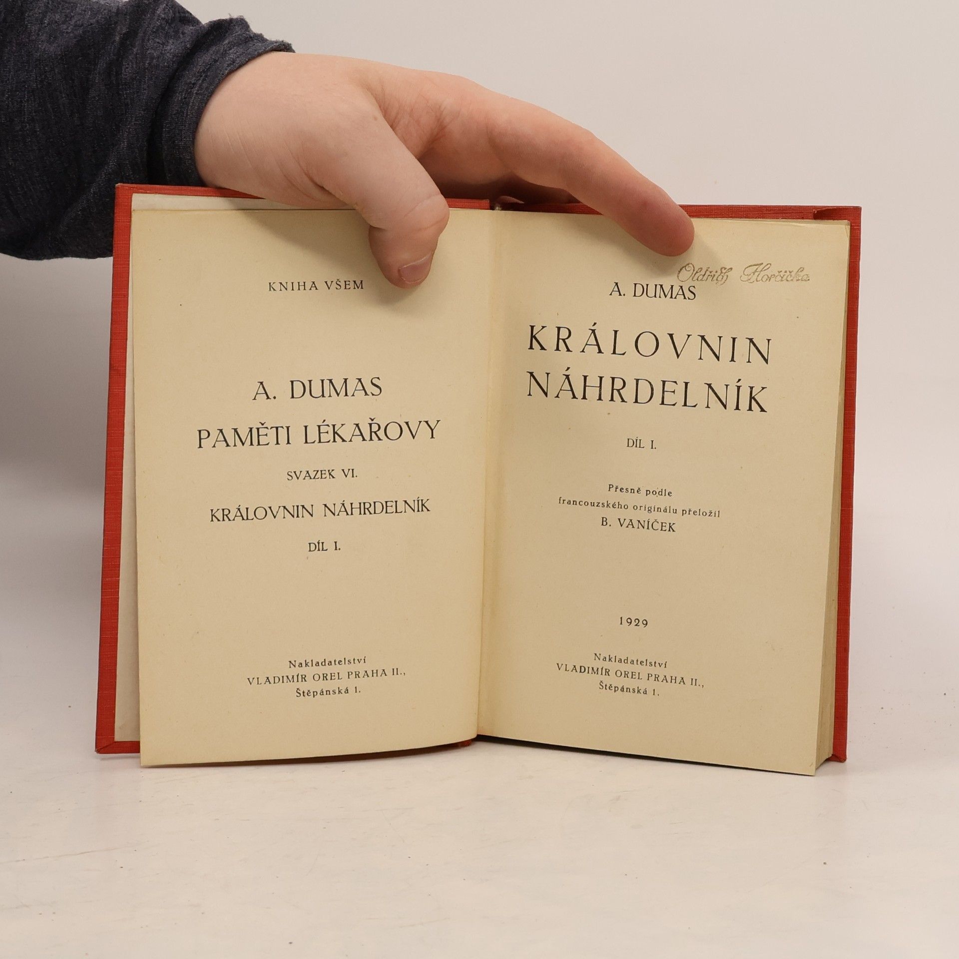 Alexandre Dumas starší Královnin náhrdelník Díl I.
