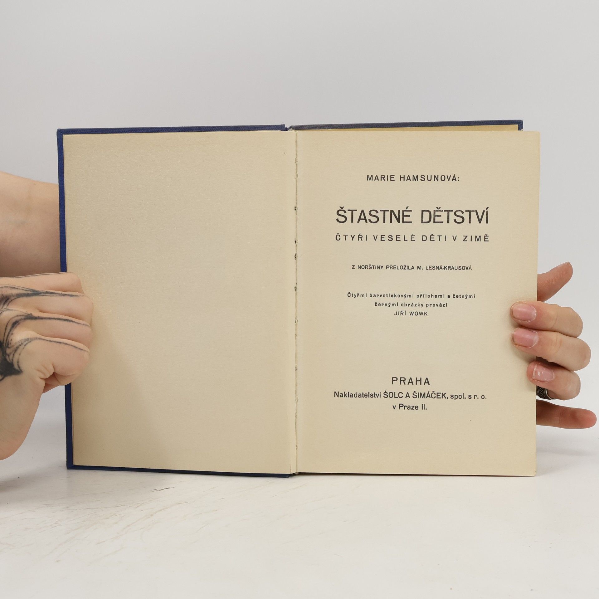 Marie Hamsun Šťastné dětství v zimě