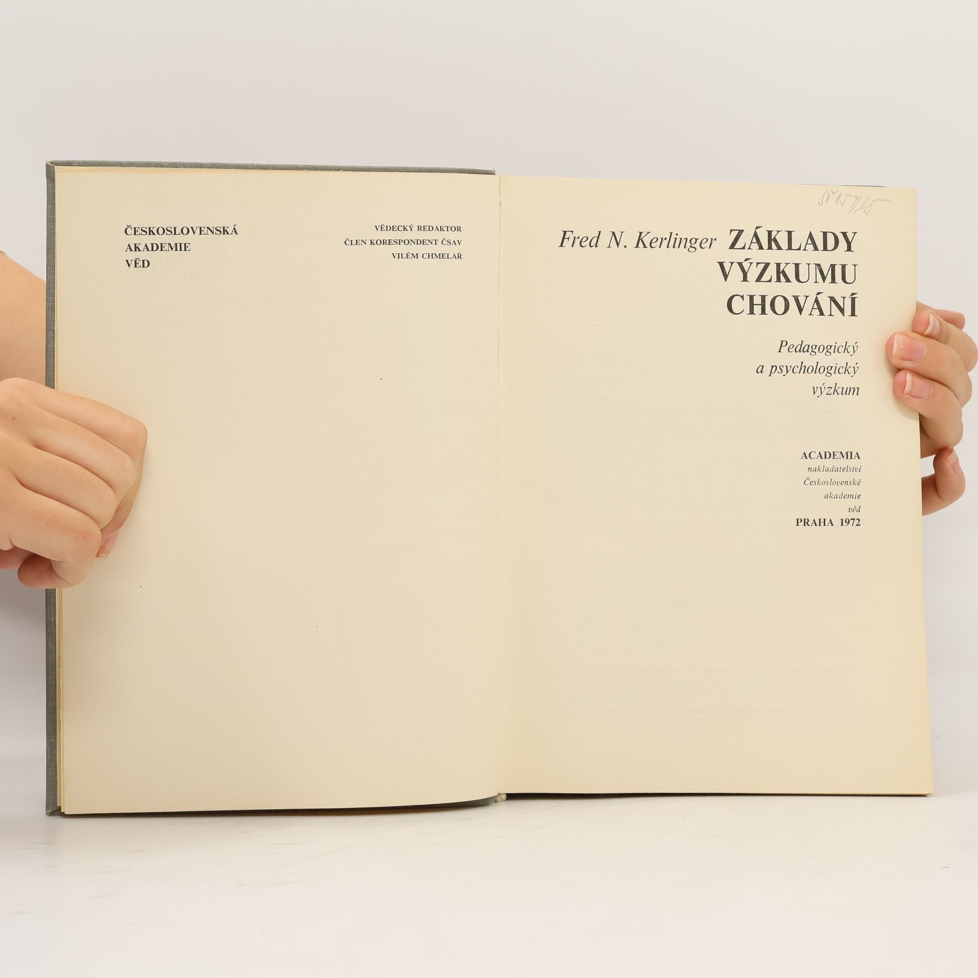 Fred N. Kerlinger Základy výzkumu chování